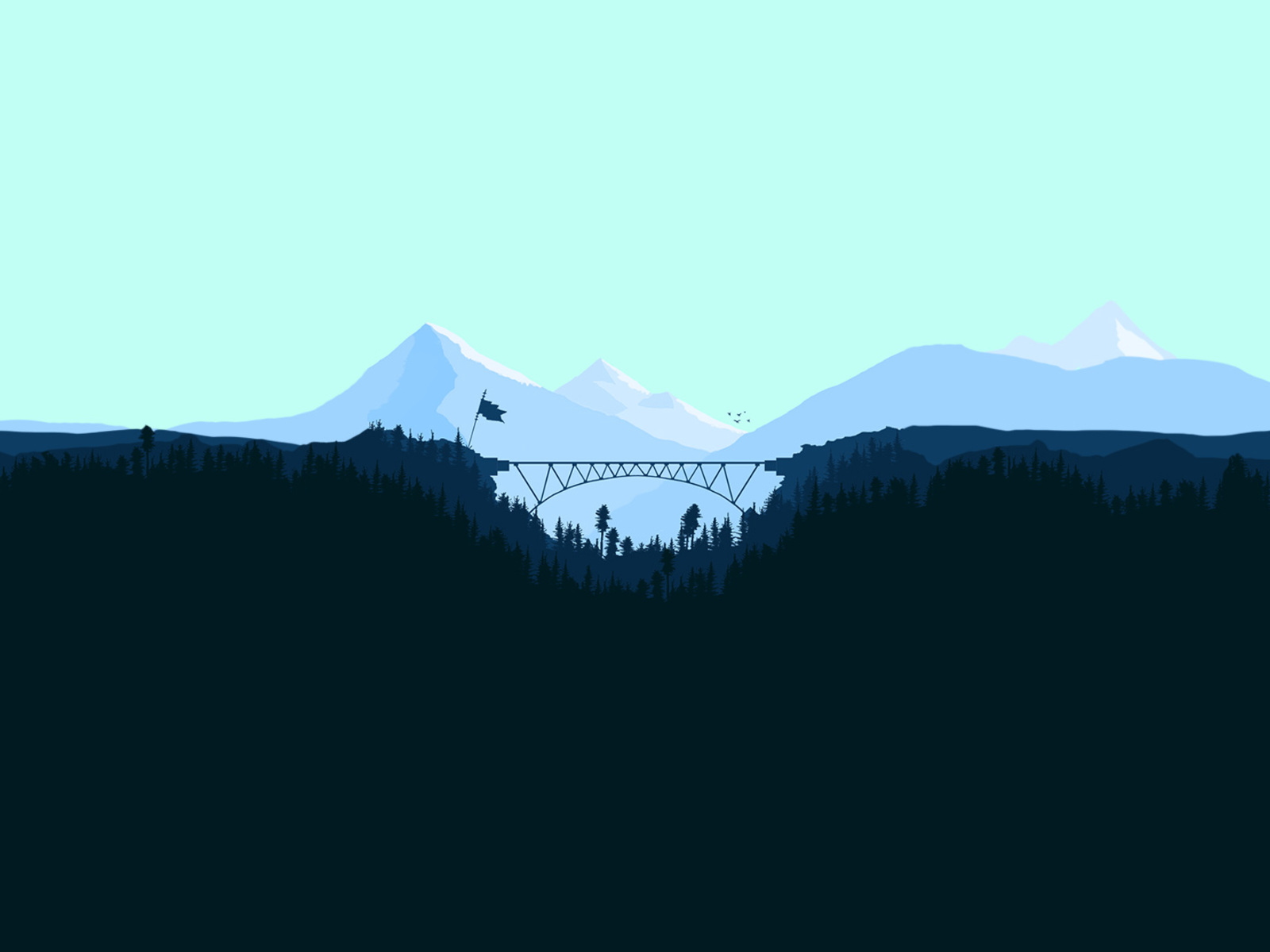 bridge-between-two-mountains-forest-minimalism-artwork-ks.jpg