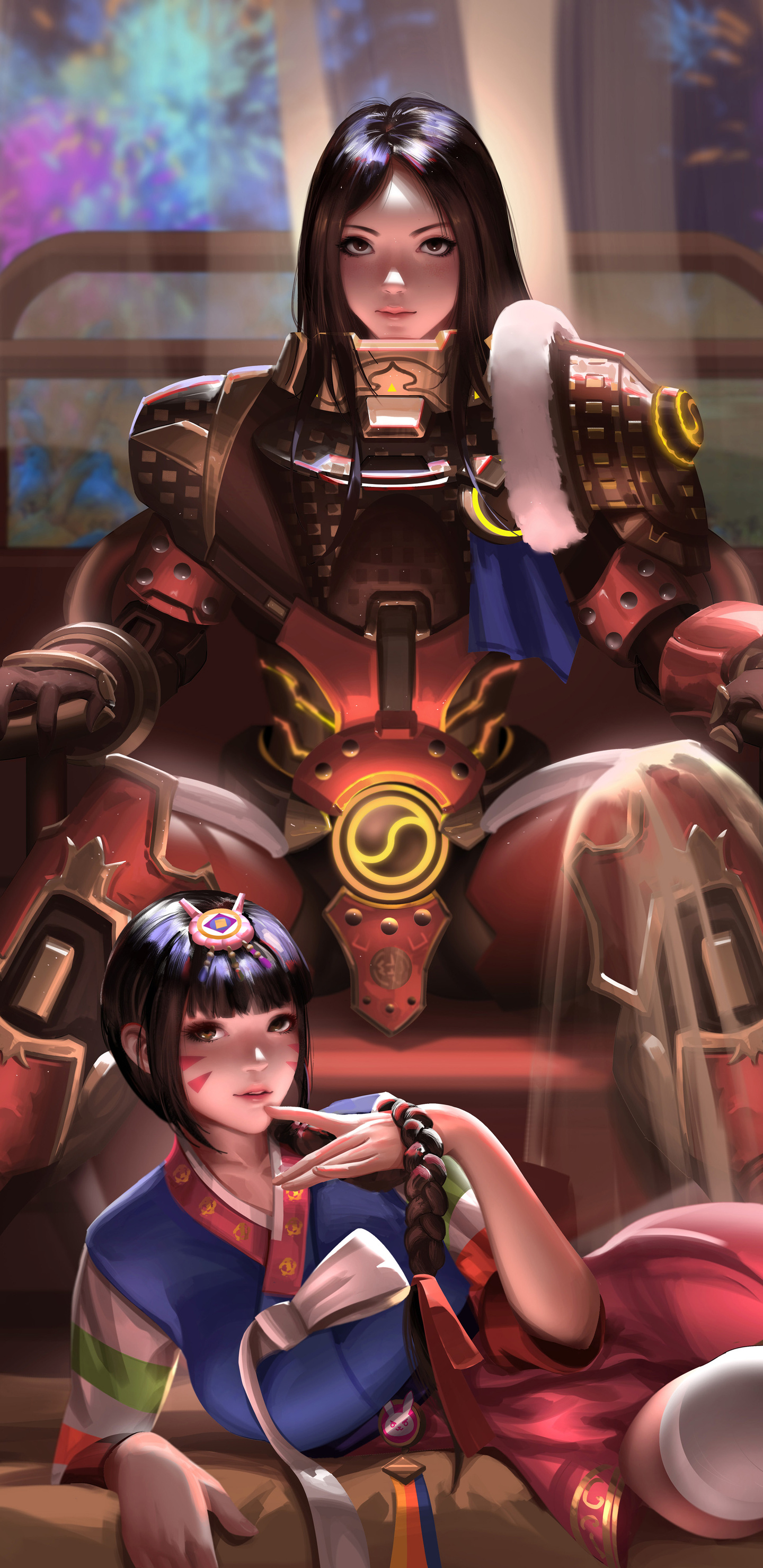 1440x2960 Brigitte And Dva Overwatch Samsung Galaxy Note 9,8, S9,S8,S8