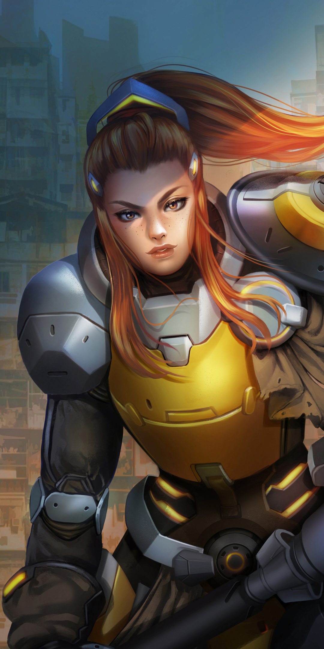 1080x2160 Brigitte Overwatch Fan Art One Plus 5T,Honor 7x,Honor view 10 ...