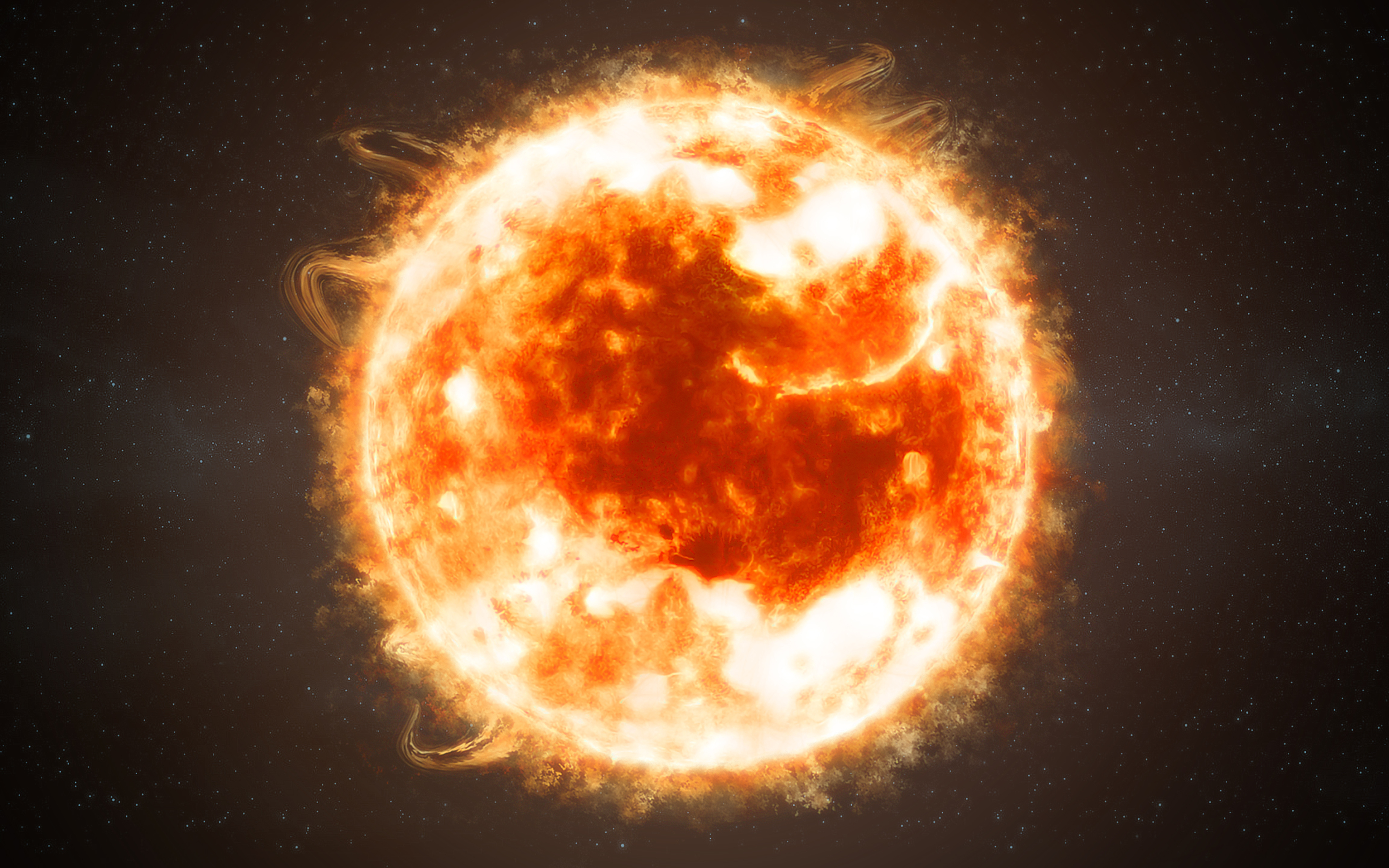 Картинка солнце в космосе
