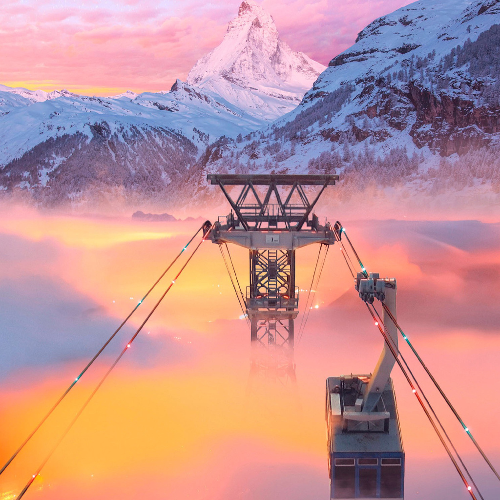 1024x1024 Cable Cars 1024x1024 Resolution HD 4k Wallpapers, Images