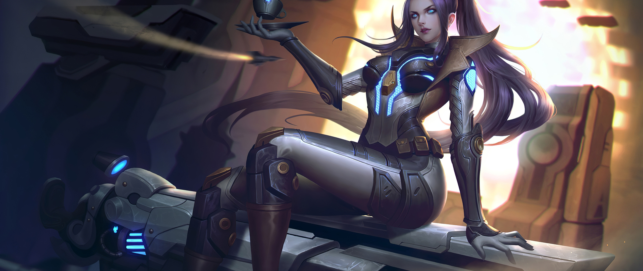 2560x1080 Caitlyn Lol Art 4k Wallpaper,2560x1080 Resolution HD 4k ...