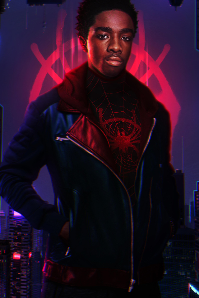 640x960 Caleb McLaughlin Miles Morales Spider Man iPhone 4, iPhone 4S
