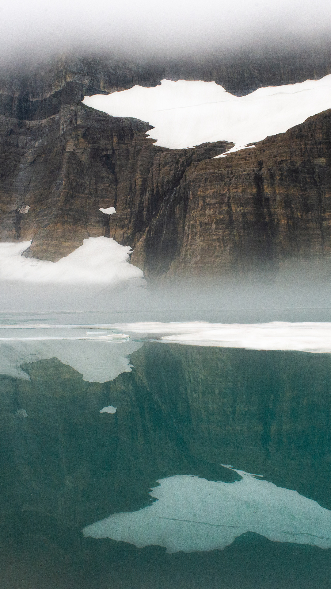1080x1920 Calm Blue Reflections Grinnell Lake At Glacier National Park