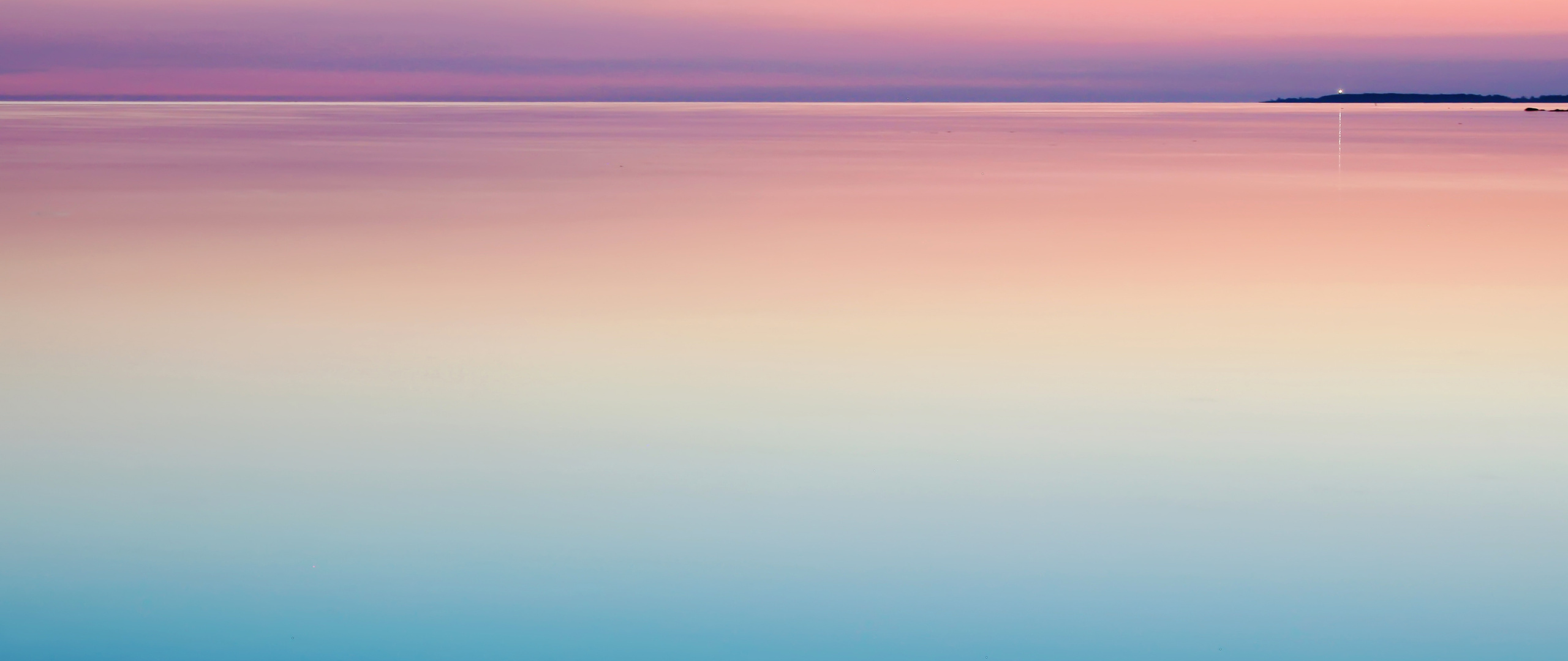 2560x1080 Calm Peaceful Colorful Sea Water Sunset Wallpaper,2560x1080 ...