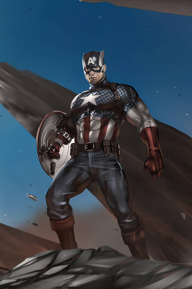 640x960 Captain America And Thor 4k iPhone 4, iPhone 4S ,HD 4k ...