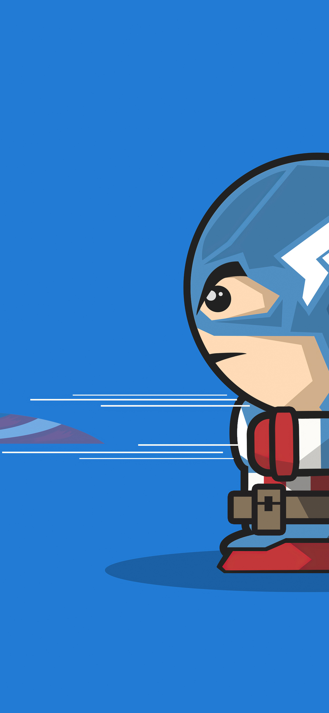 1125x2436 Captain America Cartoon Minimal Art 4k Iphone XS,Iphone 10,Iphone  X HD 4k Wallpapers, Images, Backgrounds, Photos and Pictures