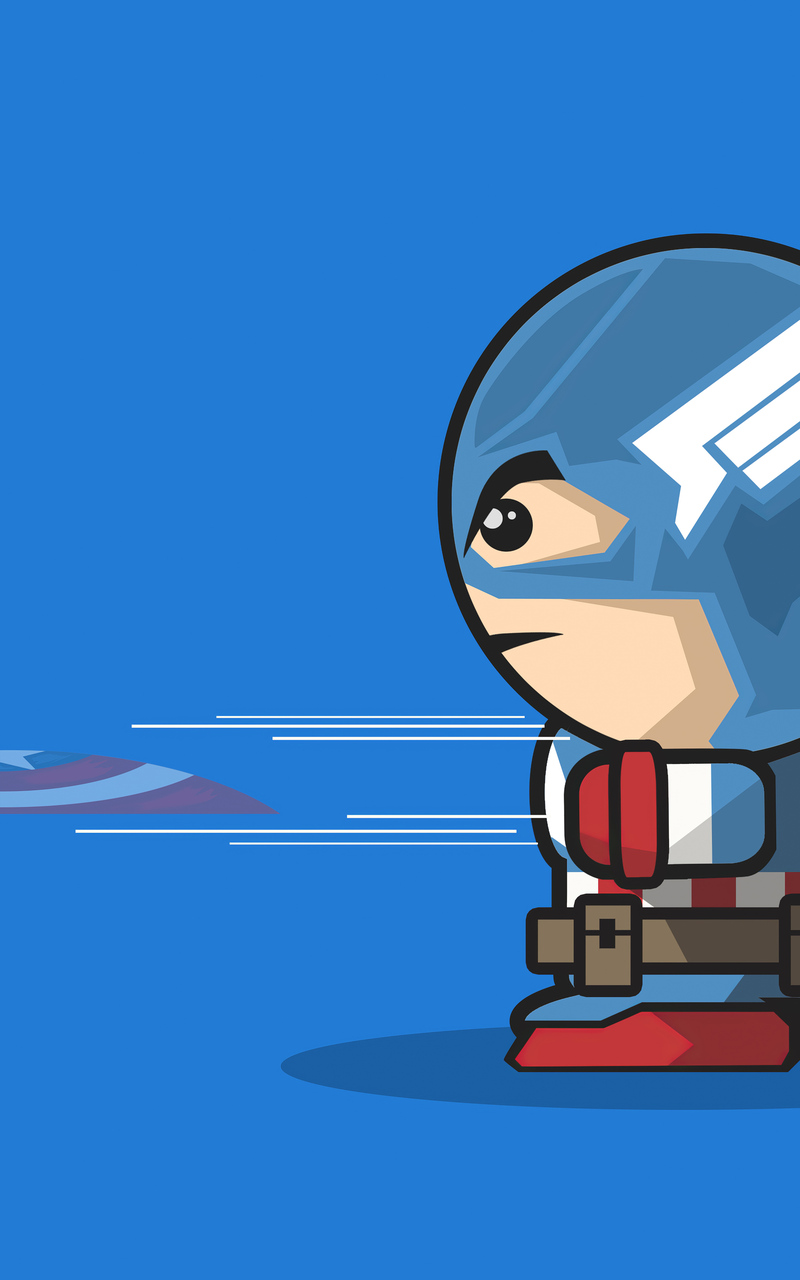 800x1280 Captain America Cartoon Minimal Art 4k Nexus 7,Samsung Galaxy Tab  10,Note Android Tablets HD 4k Wallpapers, Images, Backgrounds, Photos and  Pictures