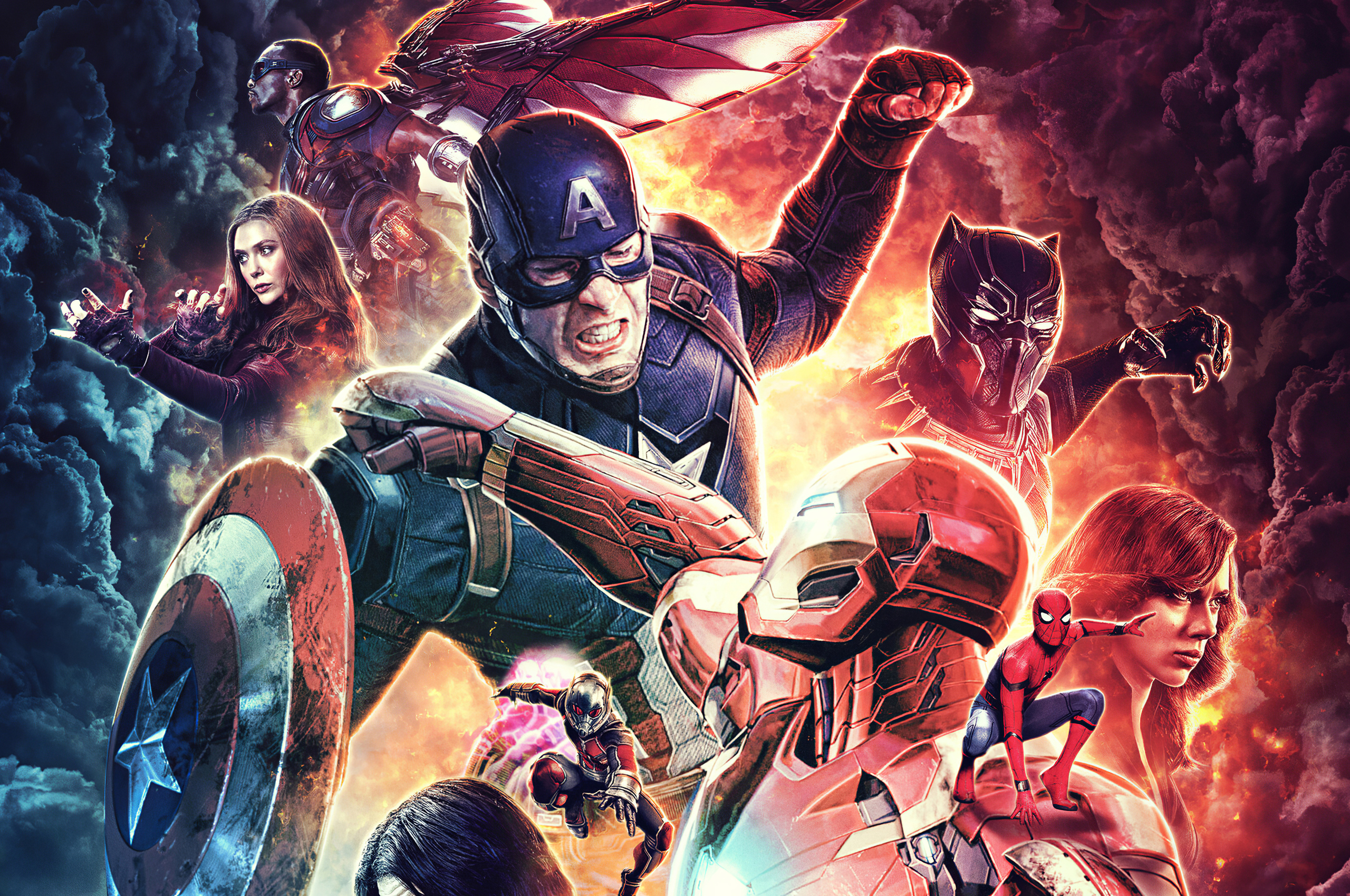Captain America Civil War 4k Poster In 2560x1700 Resolution. captain-americ...
