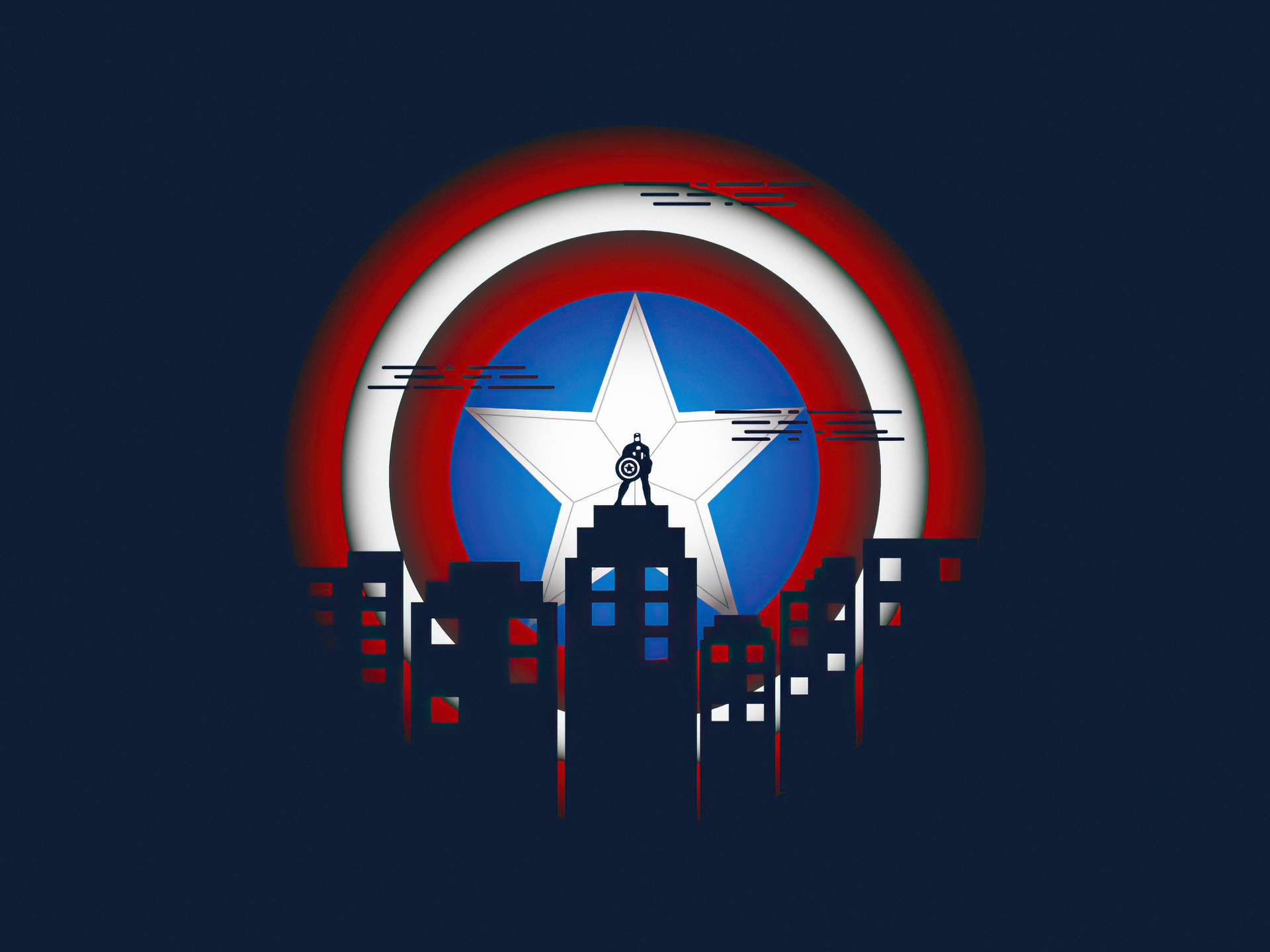 1920x1440 Captain America Minimal Illustration 5k 1920x1440 Resolution Hd 4k Wallpapers Images 8643