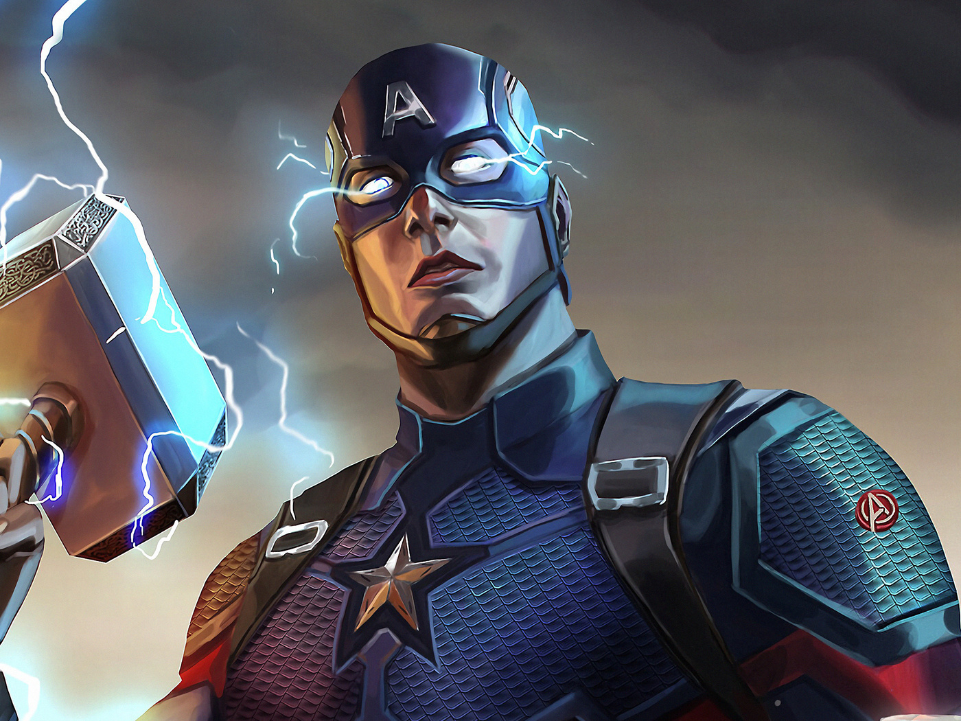 1400x1050 Captain America Mjolnir Artwork Wallpaper,1400x1050 ...