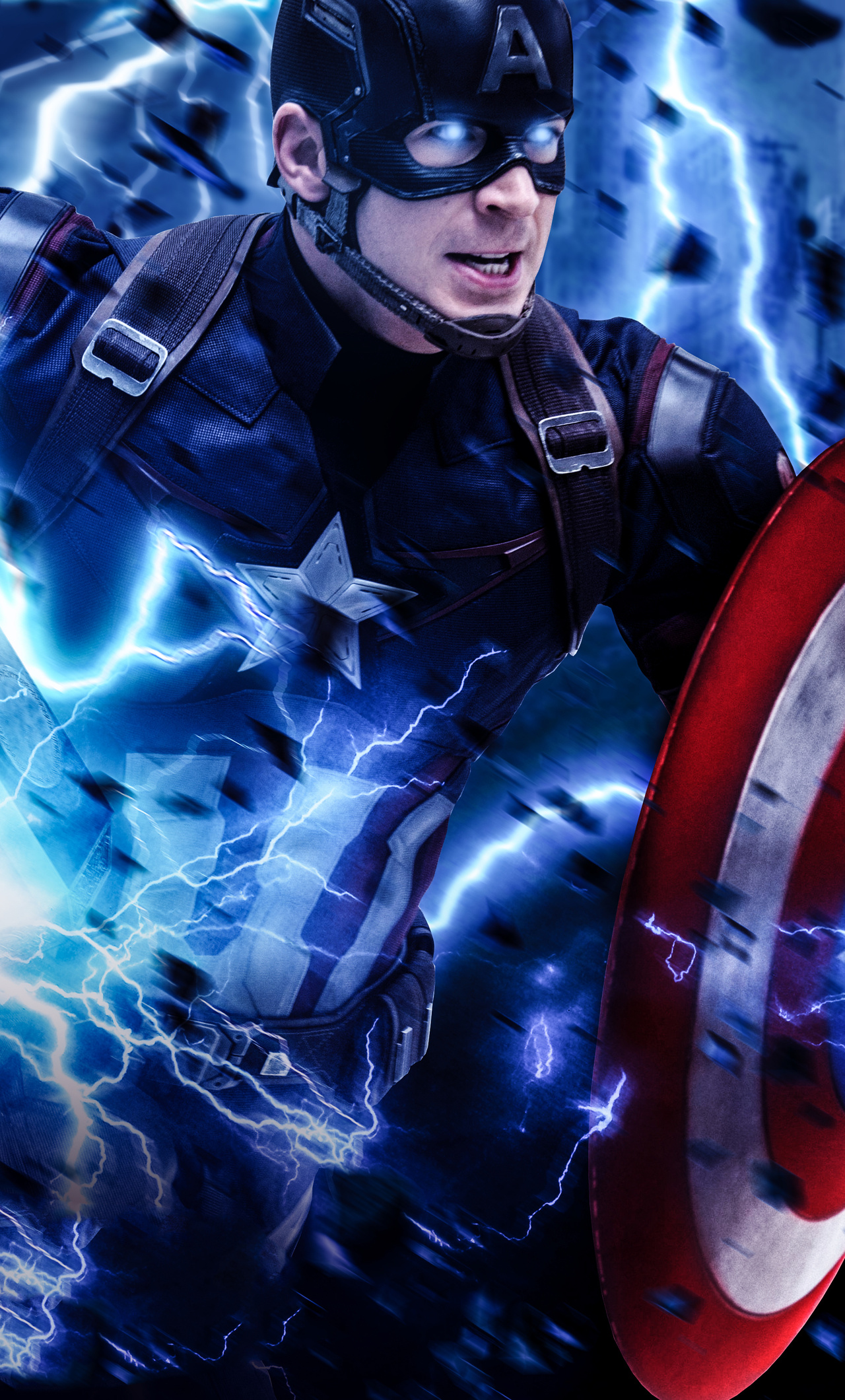 1280x2120 Captain America Mjolnir Avengers Endgame Art iPhone 6+ ,HD 4k ...