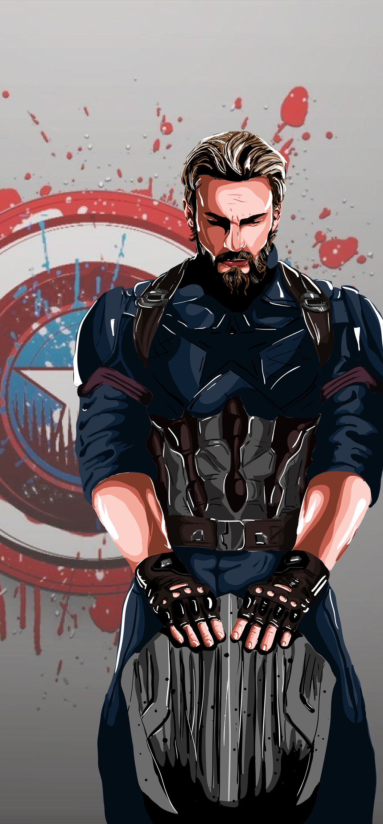 1242x2668 Captain America New Art 4k Iphone Xs Max Hd 4k Wallpapersimagesbackgroundsphotos 7273