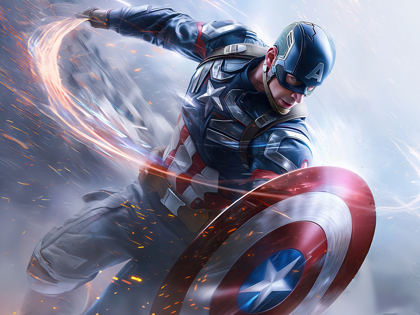 1400x1050 Captain America Searing Justice Wallpaper,1400x1050 ...