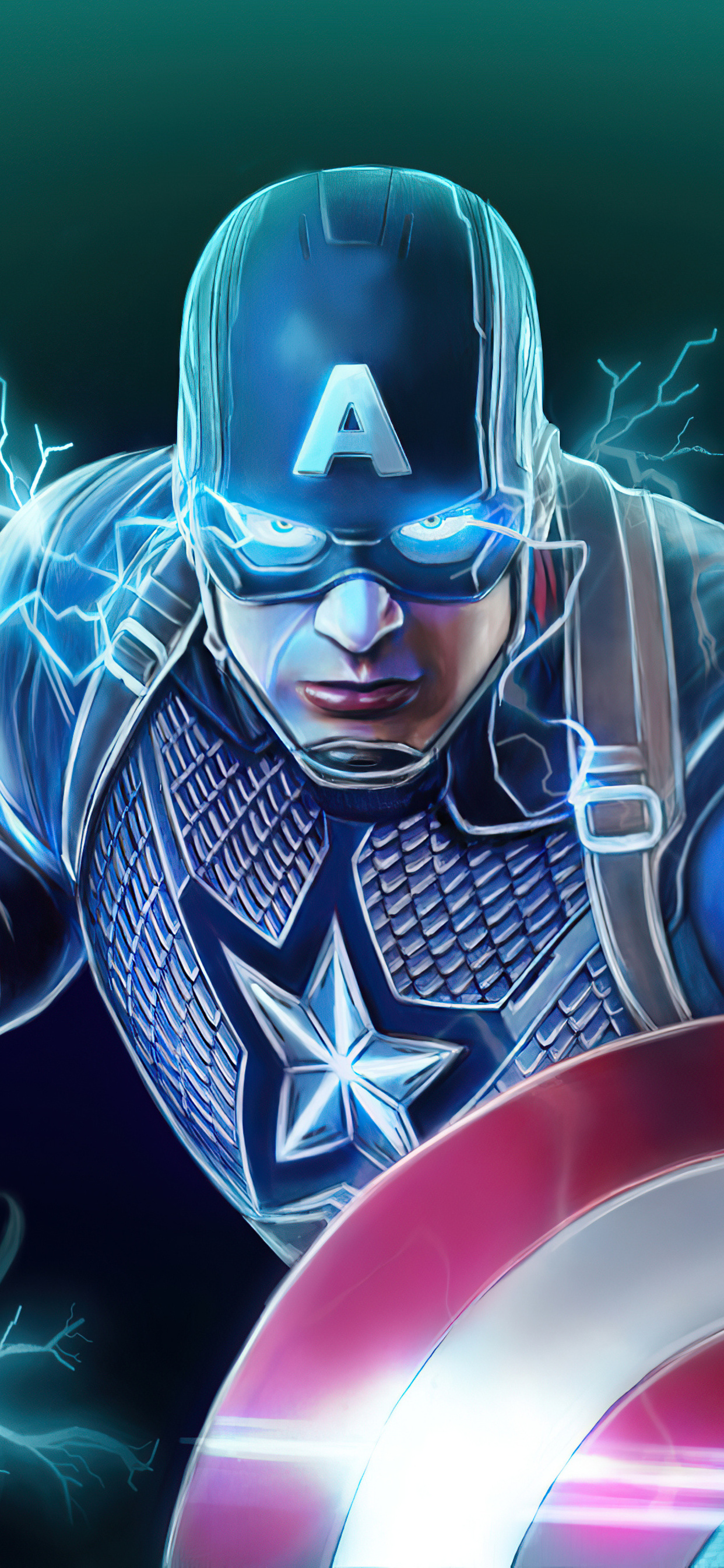 1242x2688 Captain America Shield And Hammer Power Iphone XS MAX HD 4k