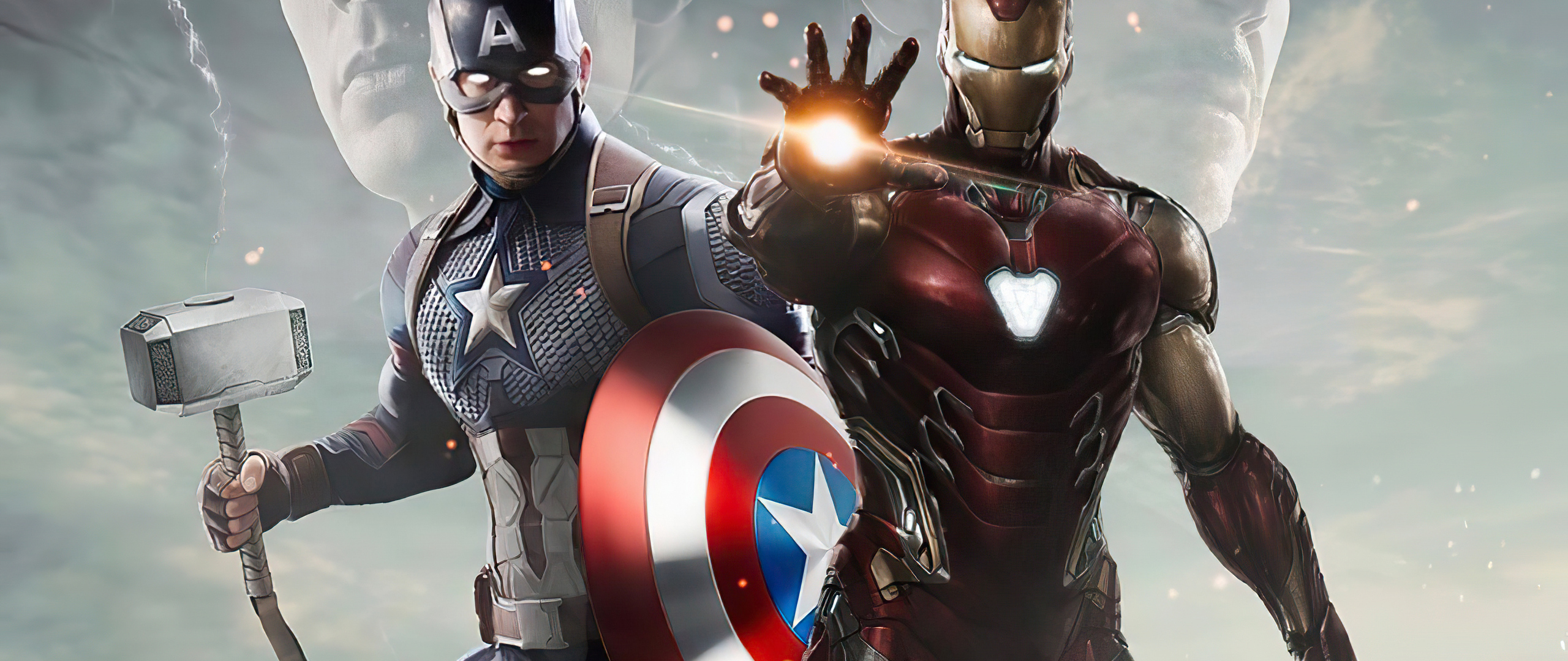 2560x1080 Captain America Vs Iron Man 4k Artwork 2560x1080 Resolution