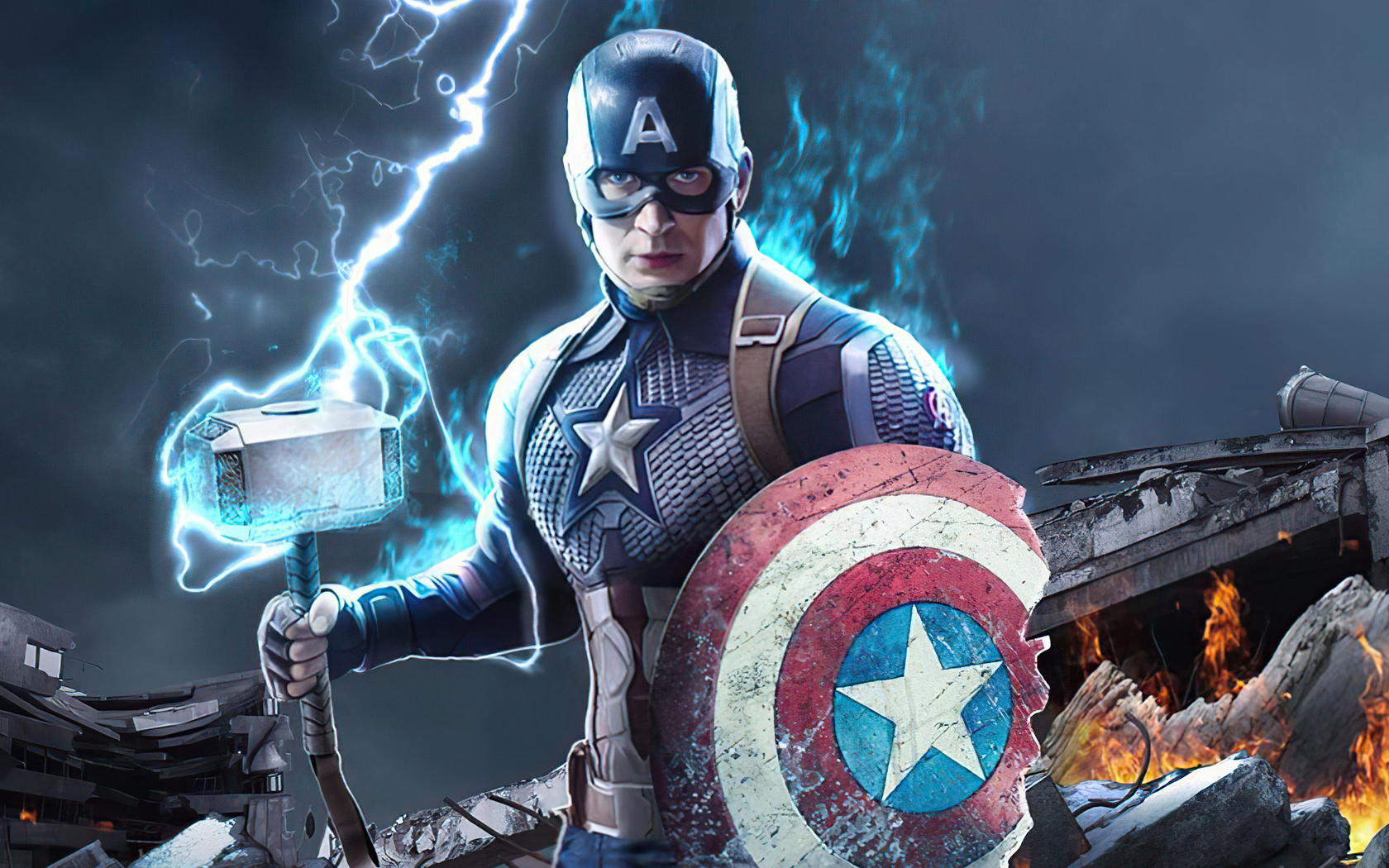 1680x1050 Captain America With Broken Shield Wallpaper,1680x1050 ...