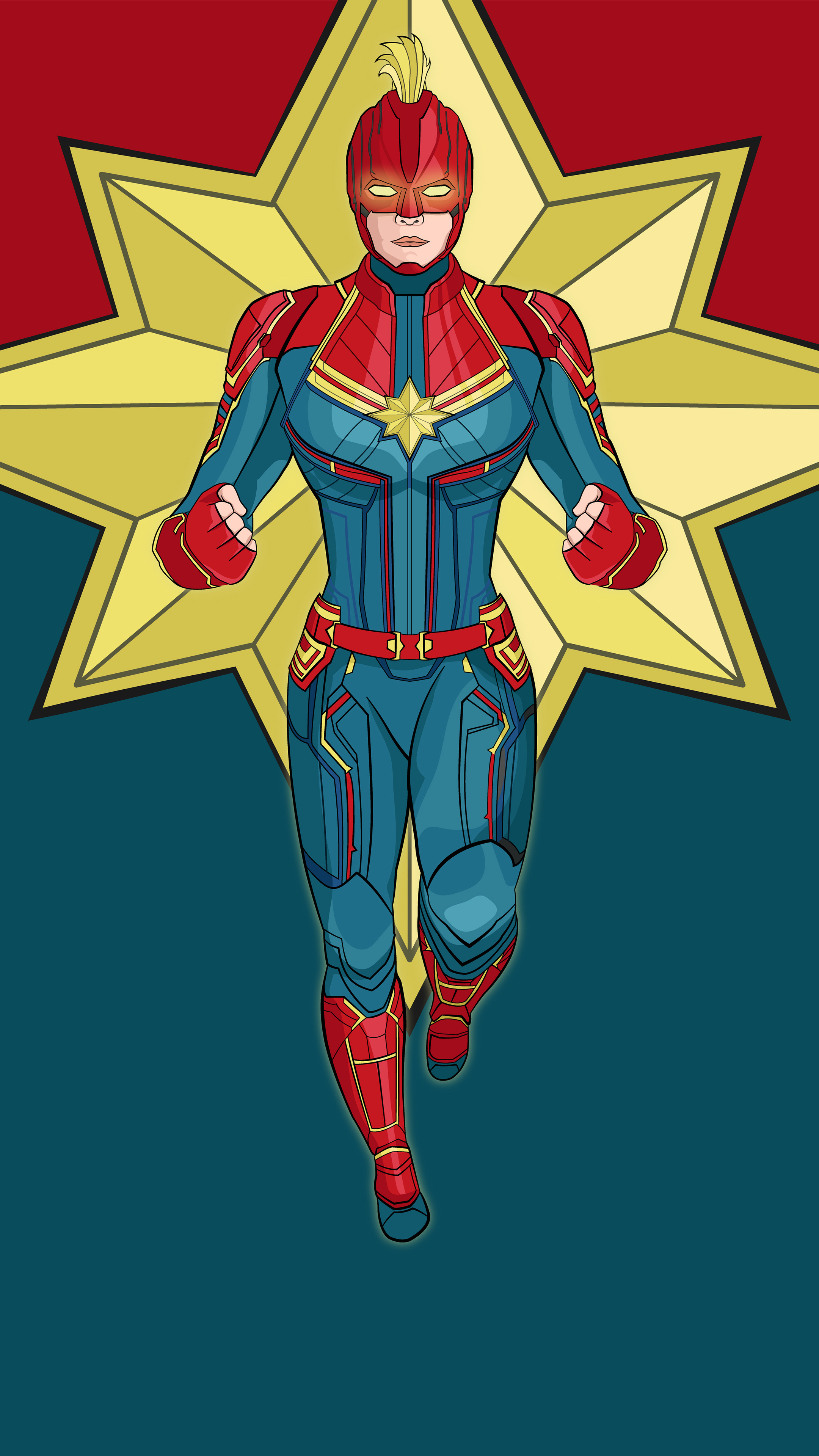 2160x3840 Captain Marvel 4k Artwork Sony Xperia X,XZ,Z5 Premium ,HD 4k ...