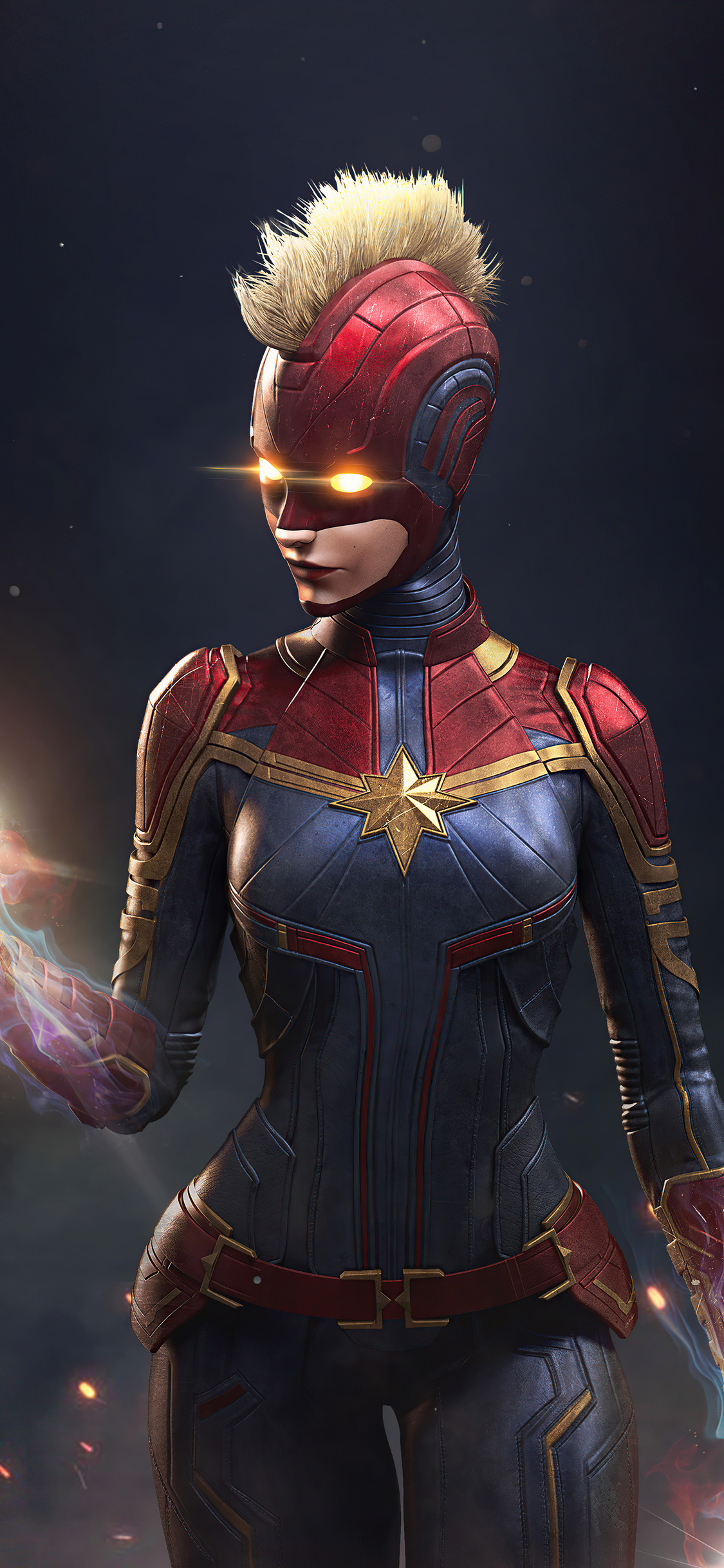 1125x2436 Captain Marvel Comic Art Iphone XS,Iphone 10,Iphone X ,HD 4k Wallpapers,Images