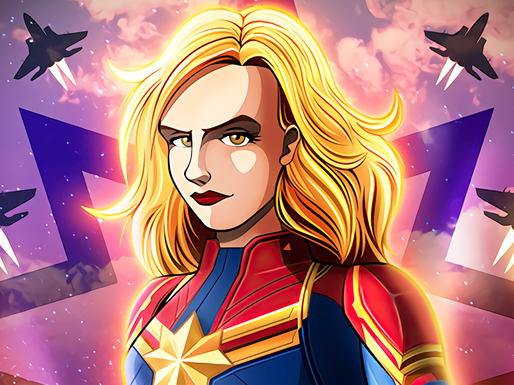 1024x768 Captain Marvel Comic Poster 4k Wallpaper,1024x768 Resolution ...