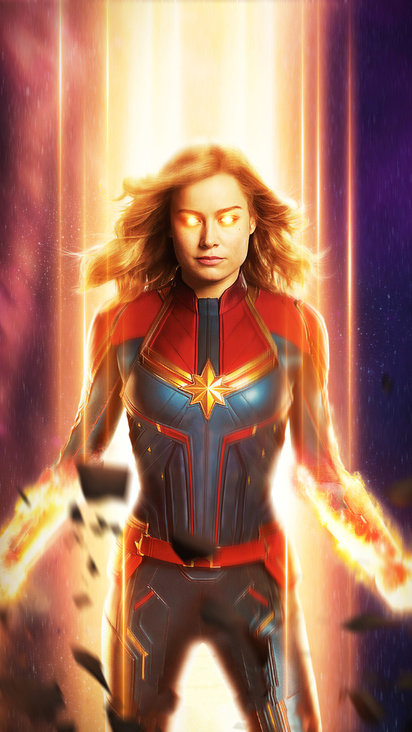 412x732 Captain Marvel Fire Artwork 412x732 Resolution HD 4k Wallpapers ...