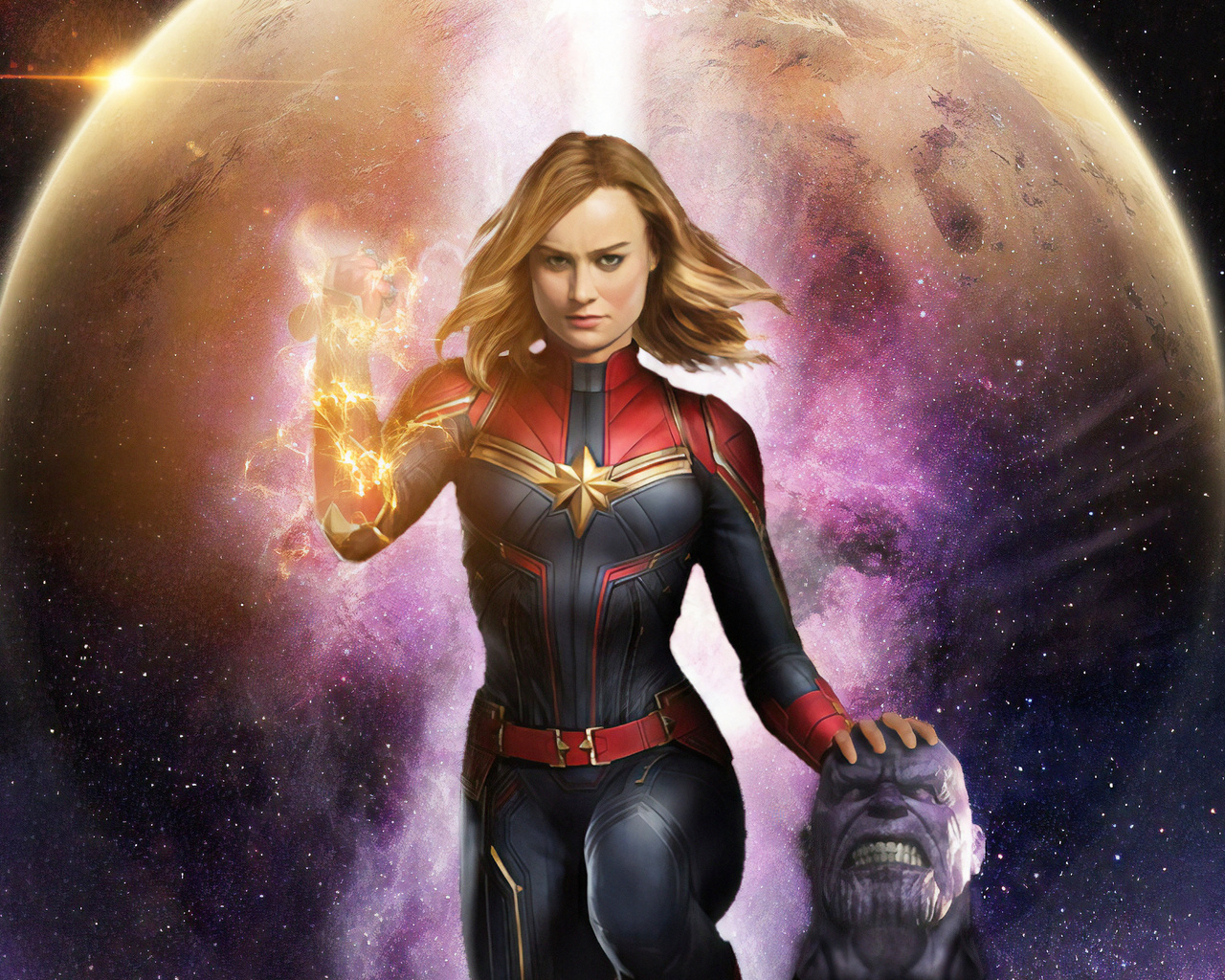 1280x1024 Captain Marvel Killed Thanos 1280x1024 Resolution HD 4k ...