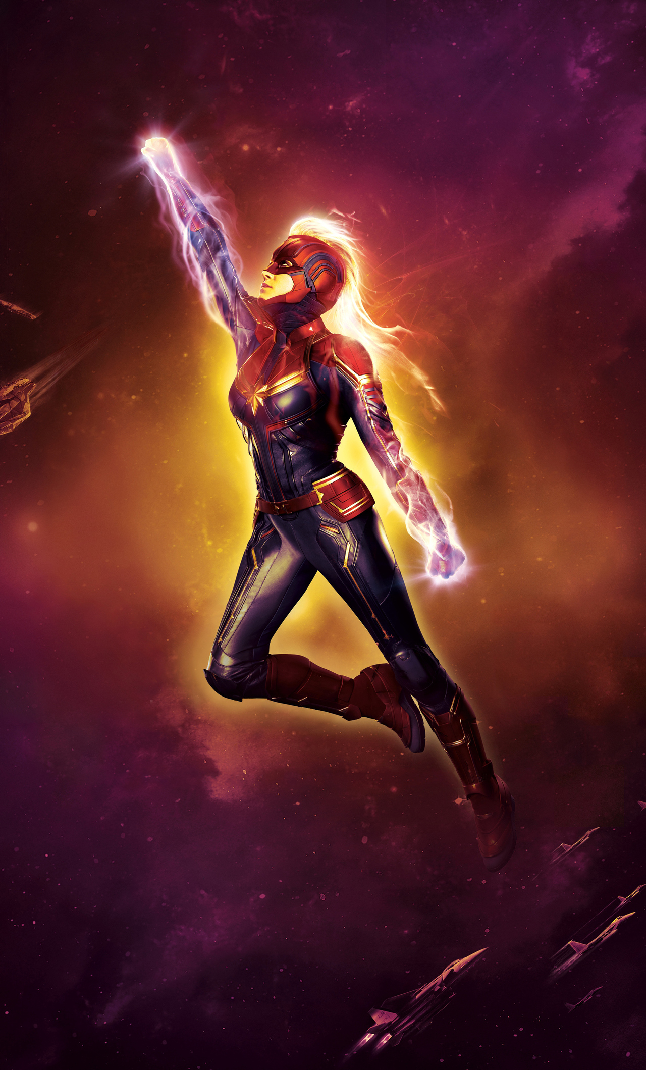1280x2120 Captain Marvel Movie Poster iPhone 6+ HD 4k ...