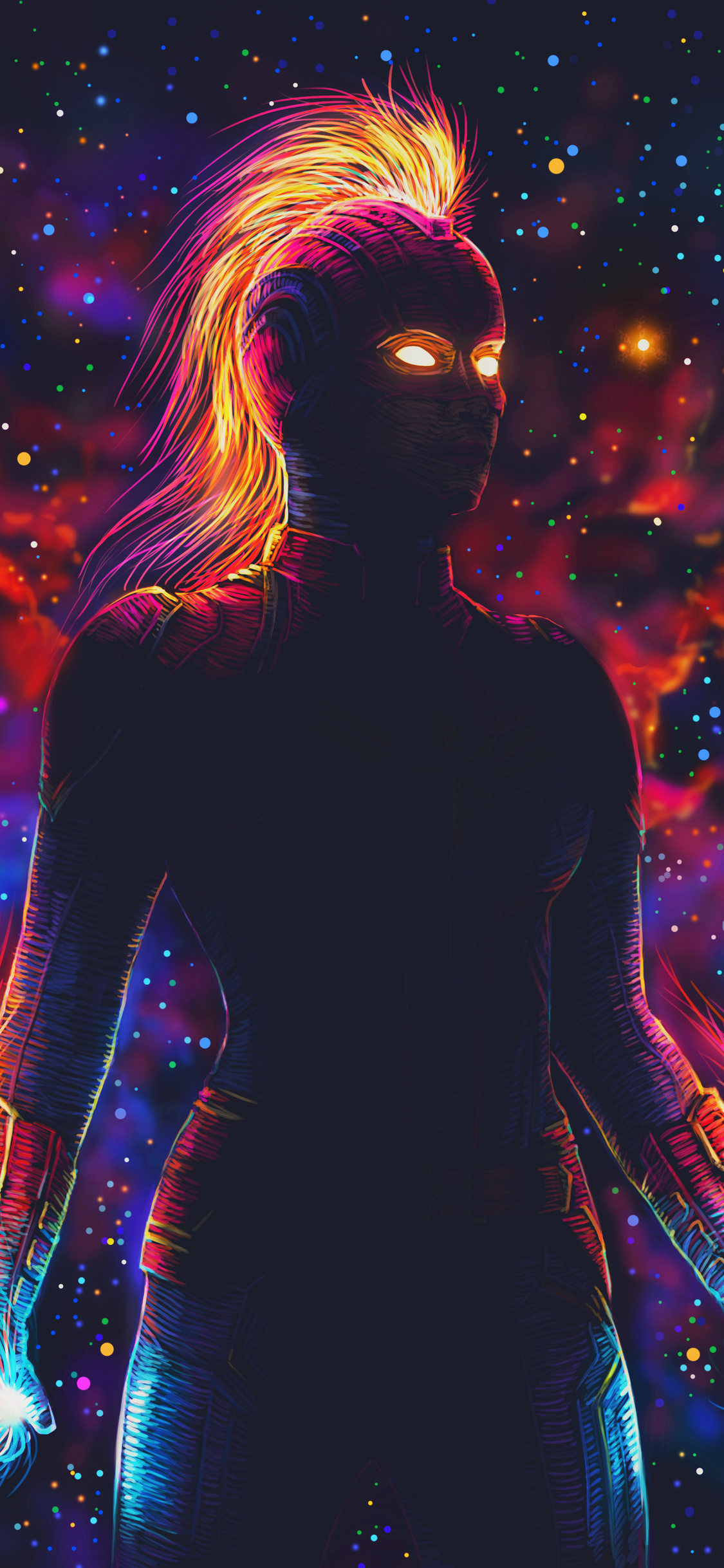 1125x2436 Captain Marvel New Artworkss Iphone XS,Iphone 10,Iphone X ,HD 4k Wallpapers,Images