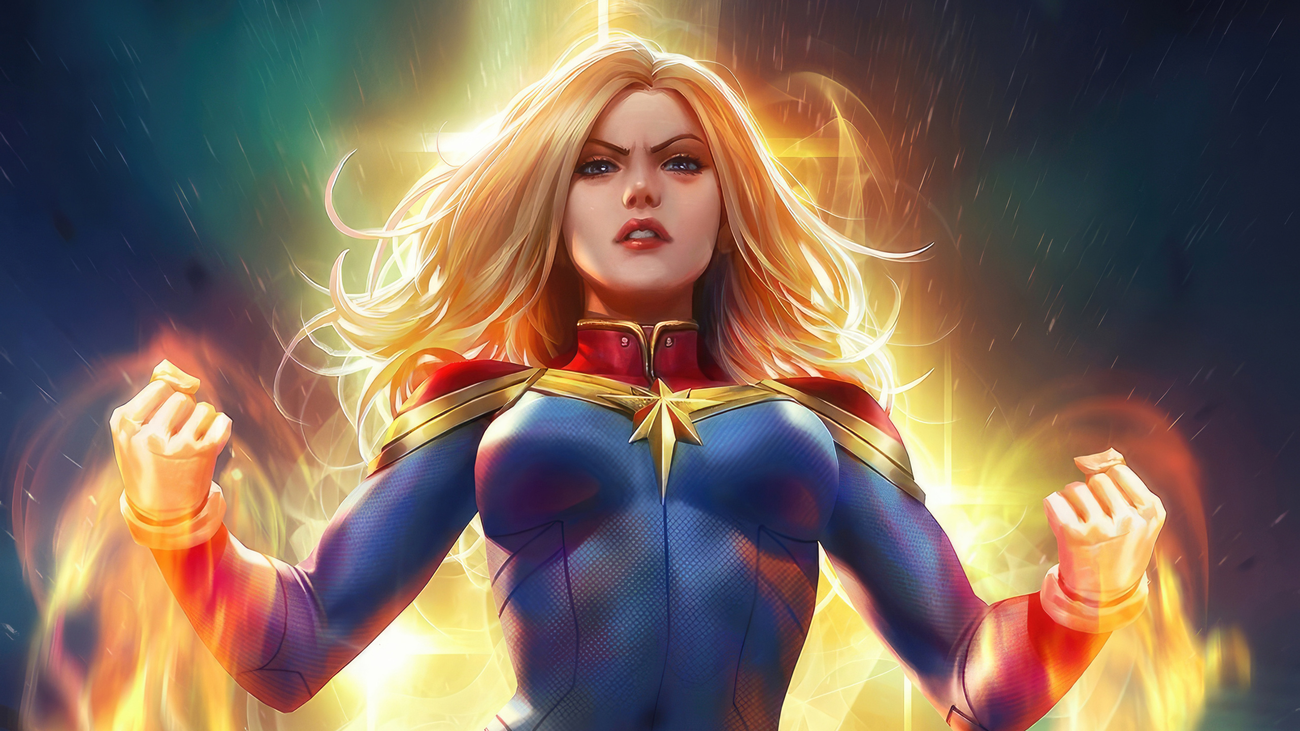 2560x1440 Captain Marvel Unleash 1440P Resolution ,HD 4k Wallpapers ...