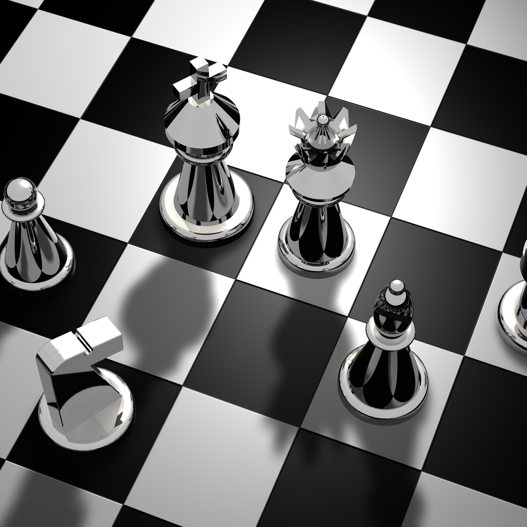 Download wallpaper 3840x2400 chess, pieces, king, queen, game, games 4k  ultra hd 16:10 hd background