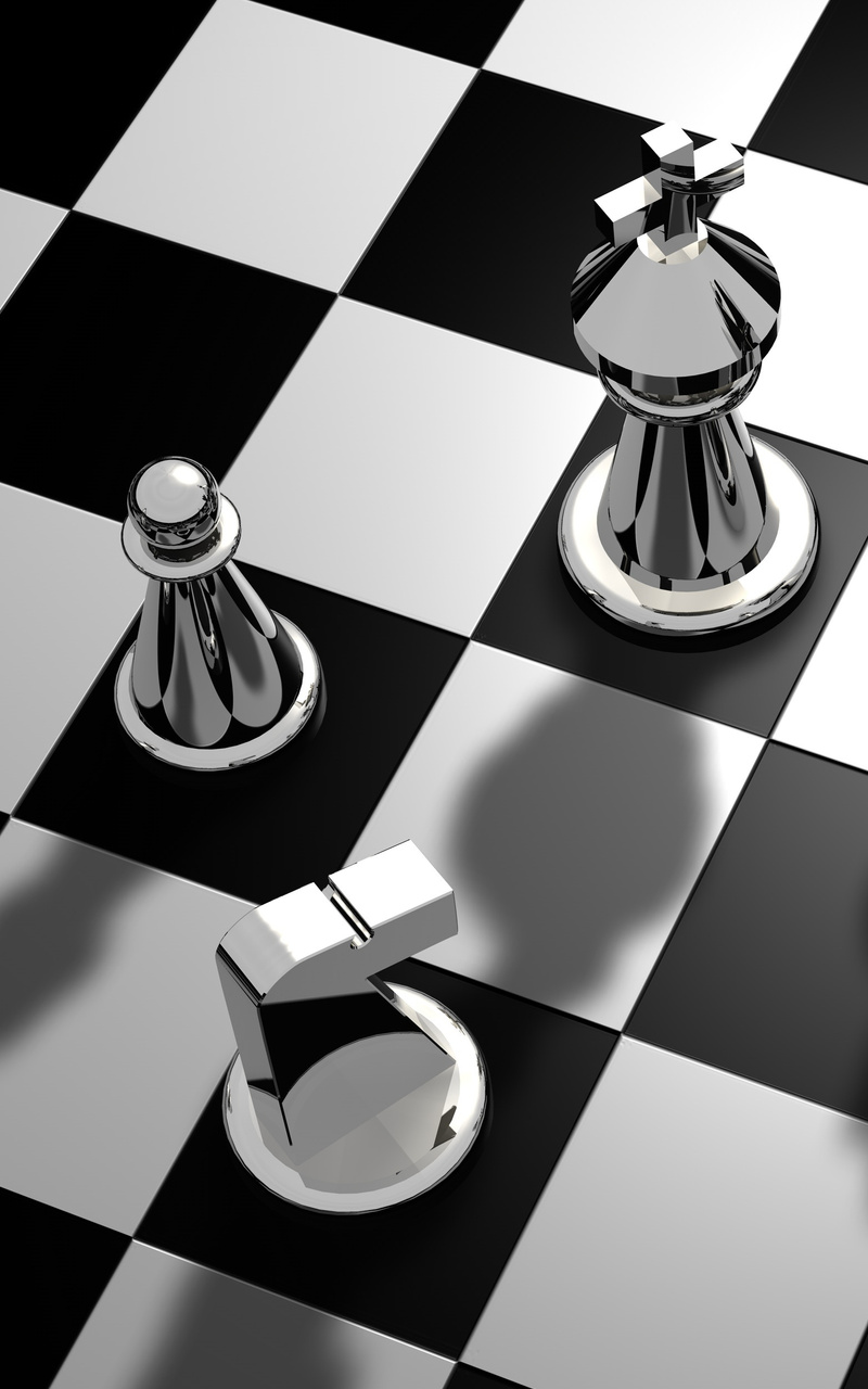 Chess Game Monochrome 4K Wallpaper - Best Wallpapers