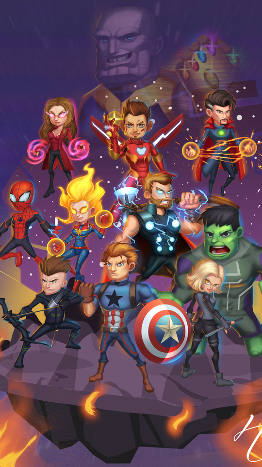 540x960 Chibi Avengers Endgame 540x960 Resolution HD 4k Wallpapers, Images,  Backgrounds, Photos and Pictures