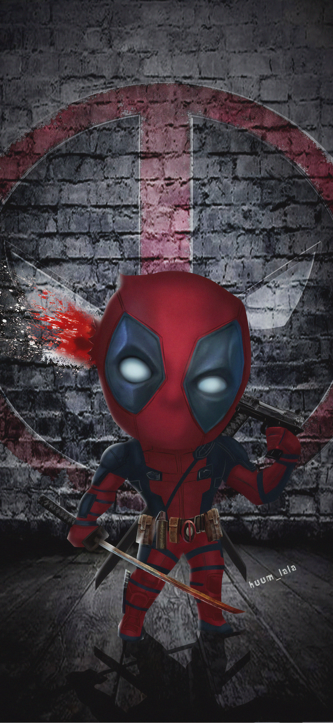 1125x2436 Chibi Deadpool 4k Artwork Iphone XS,Iphone 10,Iphone X HD 4k  Wallpapers, Images, Backgrounds, Photos and Pictures
