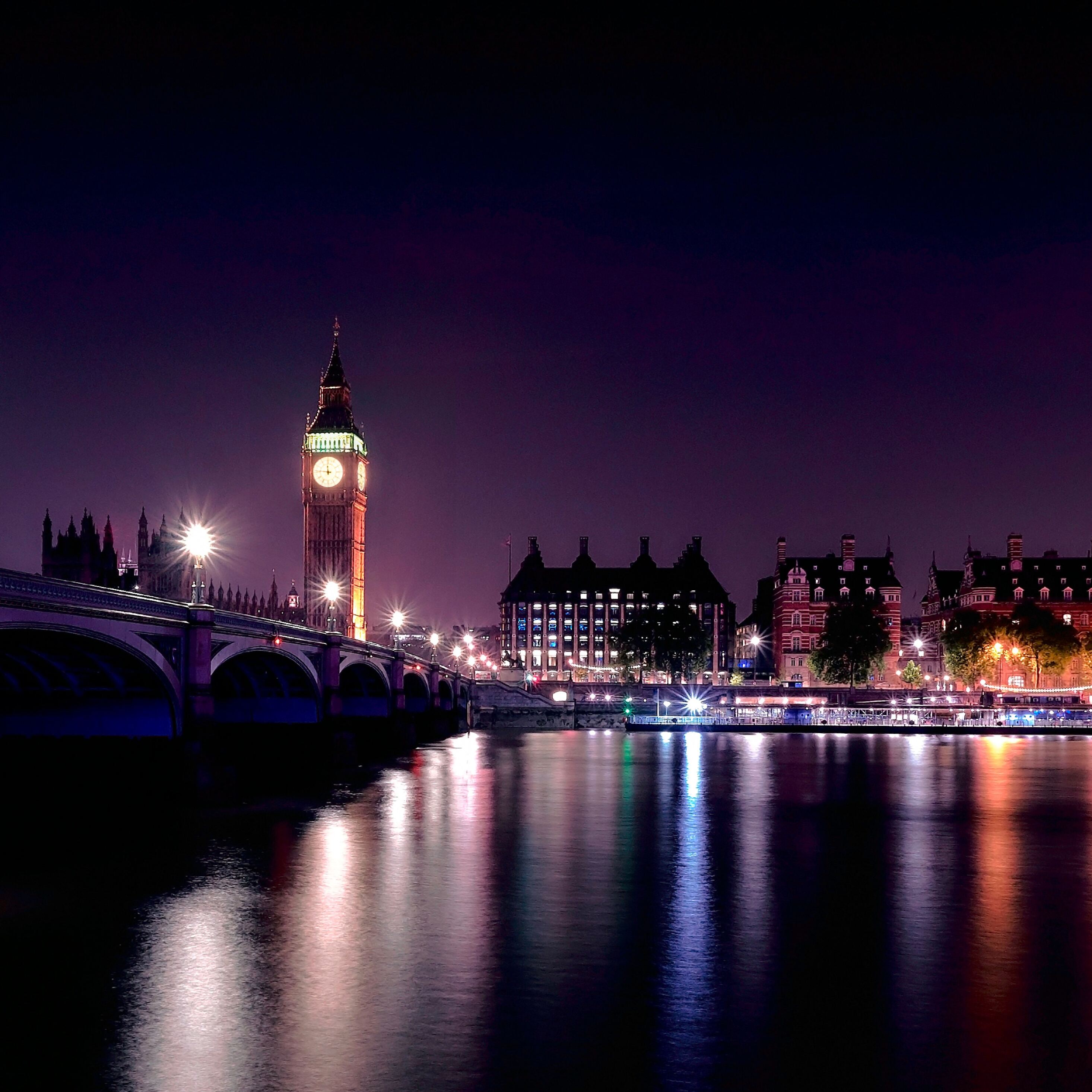 Лондон ночью. London 4k. London lights