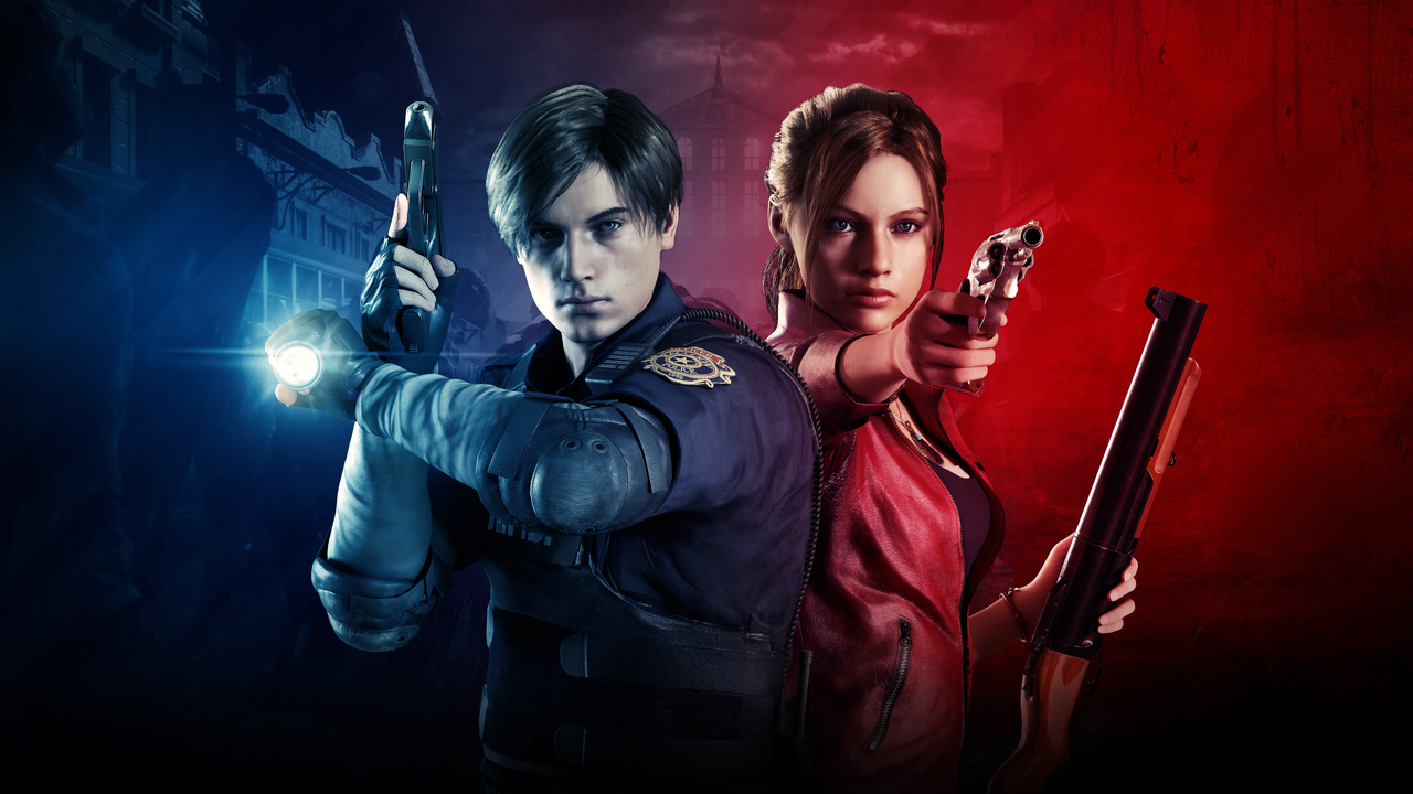 1280x720 Claire Redfield And Leon Resident Evil 2 8k 720P HD 4k Wallpapers, Images, Backgrounds