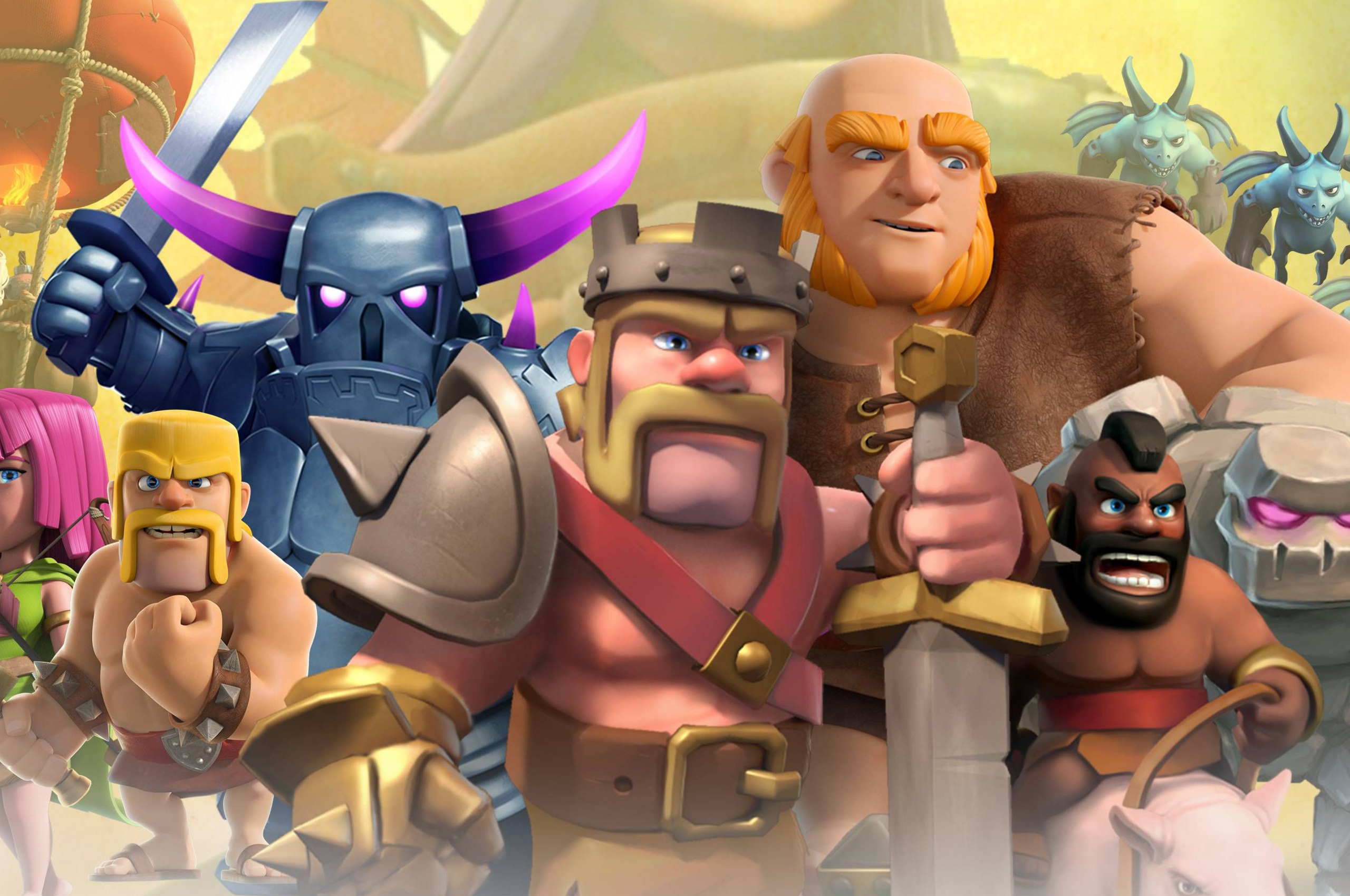 Clash Of Clans Mobile Game In 2560x1700 Resolution. 