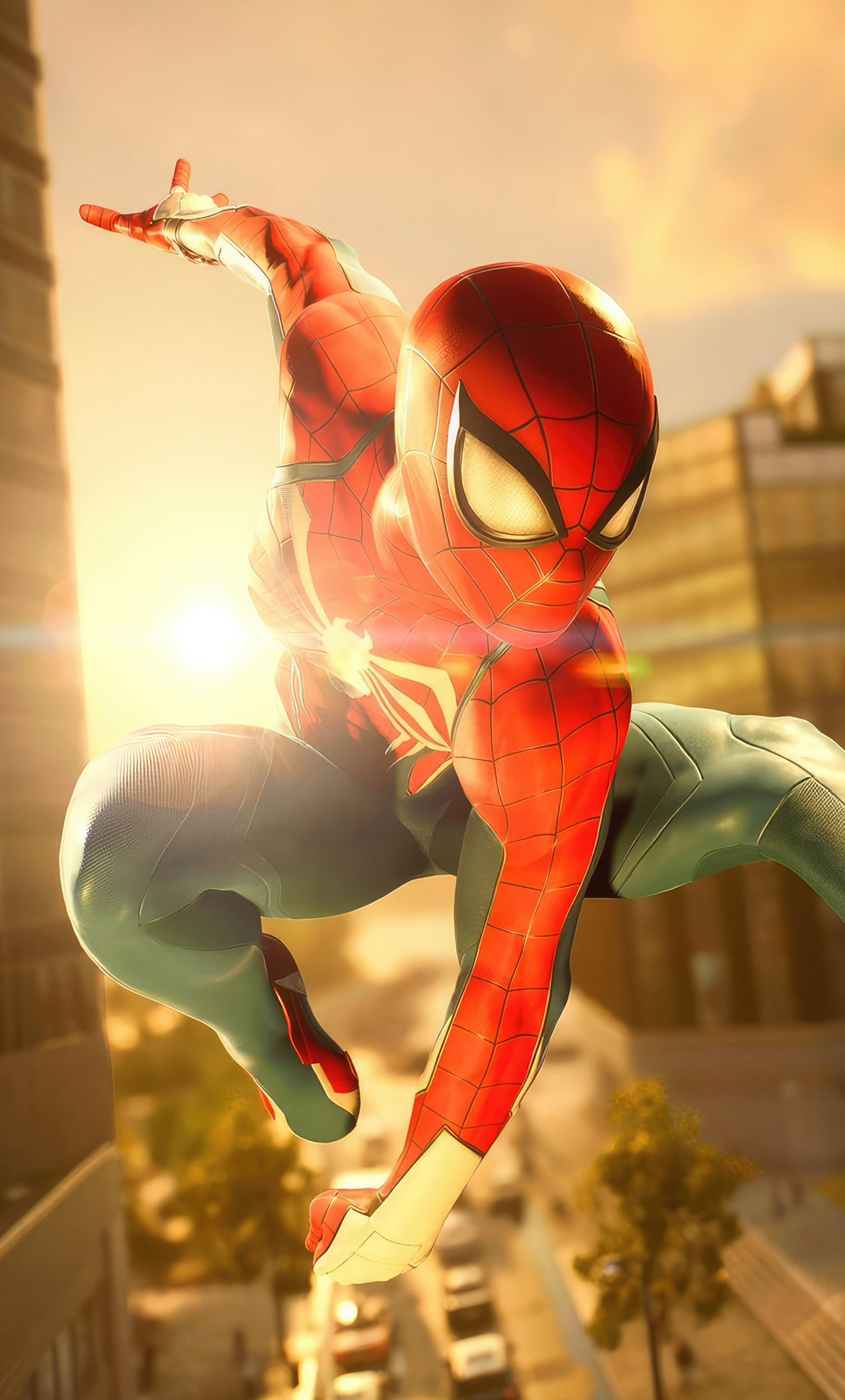 1280x2120 Classic Spidey Swings Spiderman 2 Ps5 Iphone 6+ Hd 4k 