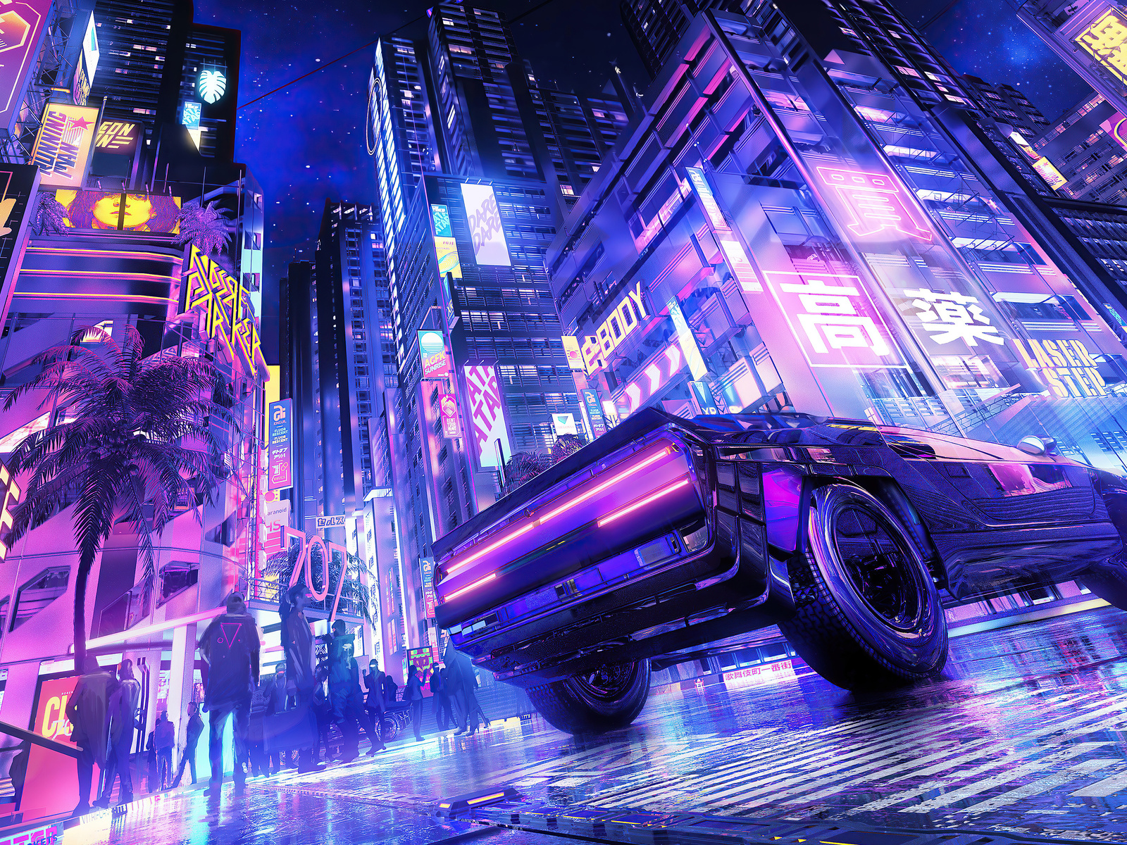 Cyberpunk City Live Wallpaper - MoeWalls