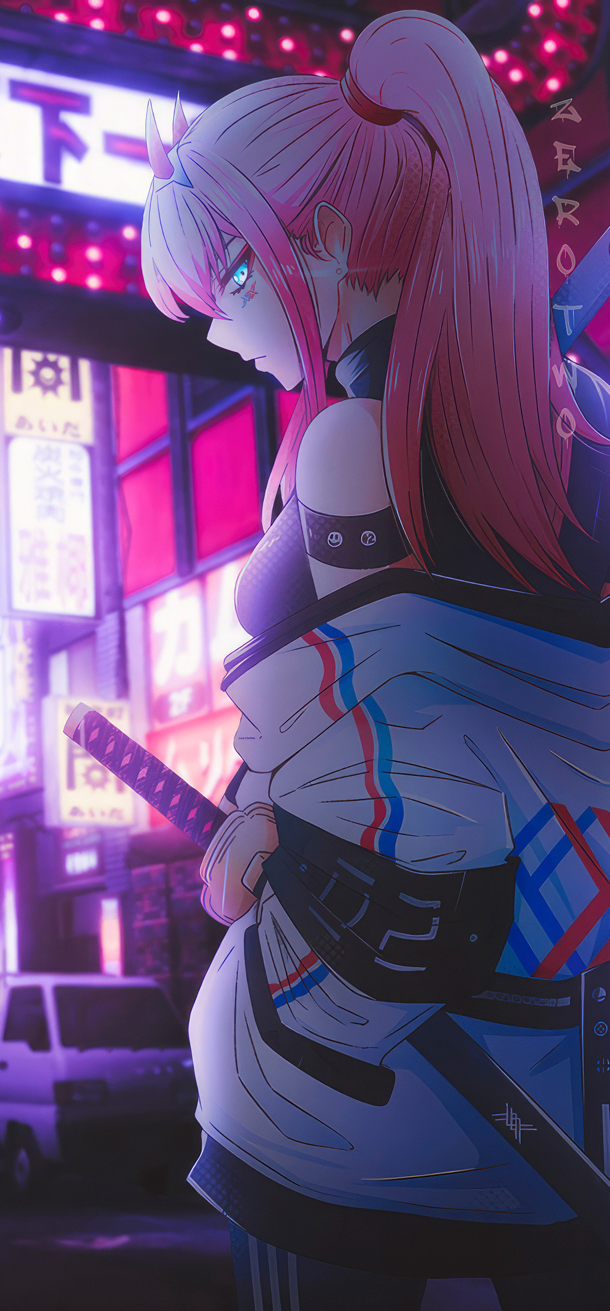 1242x2668 Code 002 Darling In The Franxx 4k Iphone XS MAX ,HD 4k ...