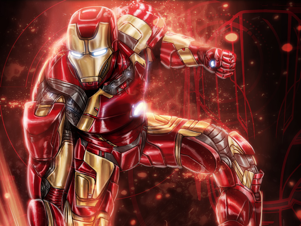 1024x768 Colorful Iron Man Art 1024x768 Resolution HD 4k ...