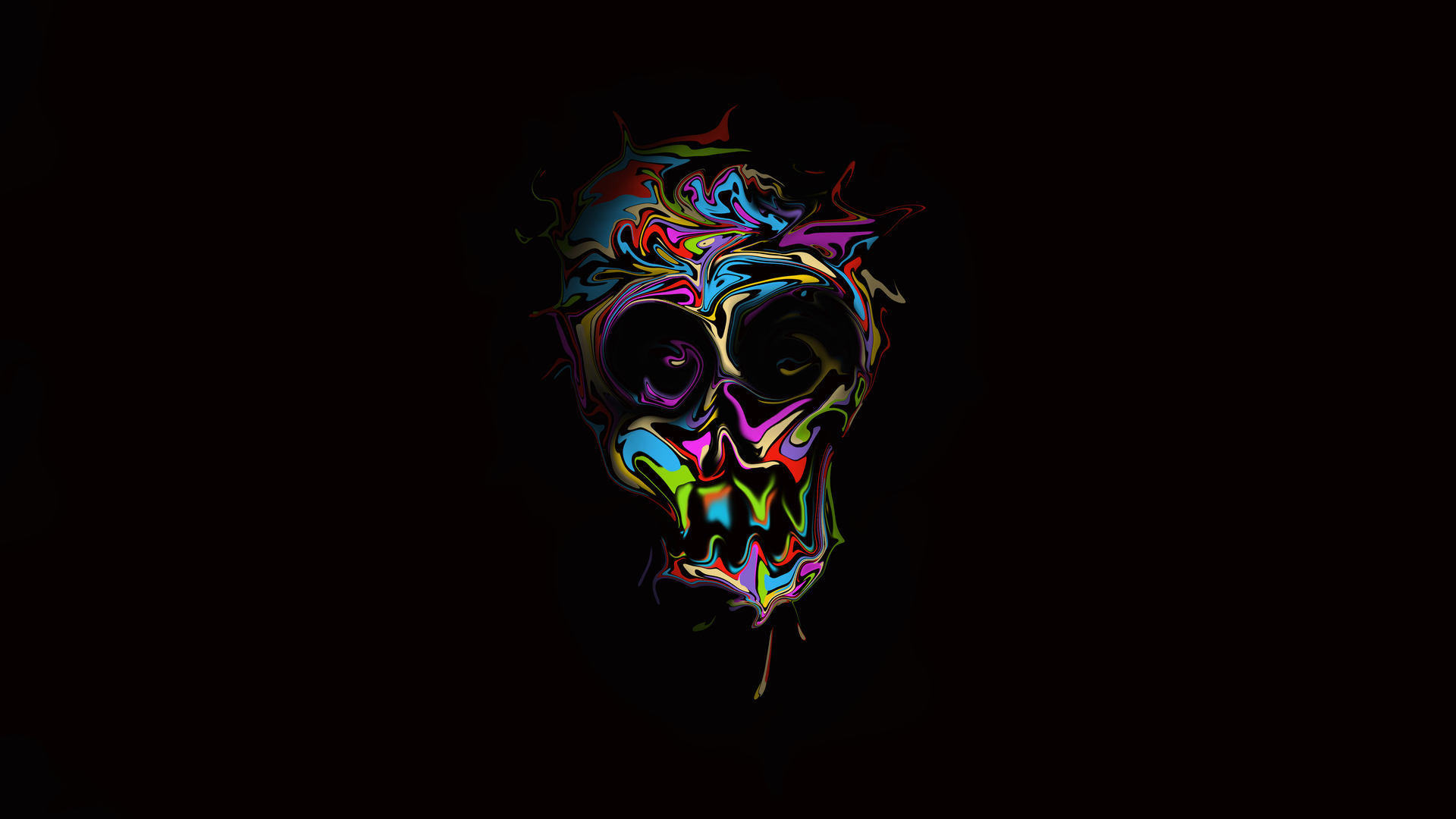 1920x1080 Colorful Skull Dark Art 4k Laptop Full HD 1080P HD 4k Wallpapers,  Images, Backgrounds, Photos and Pictures