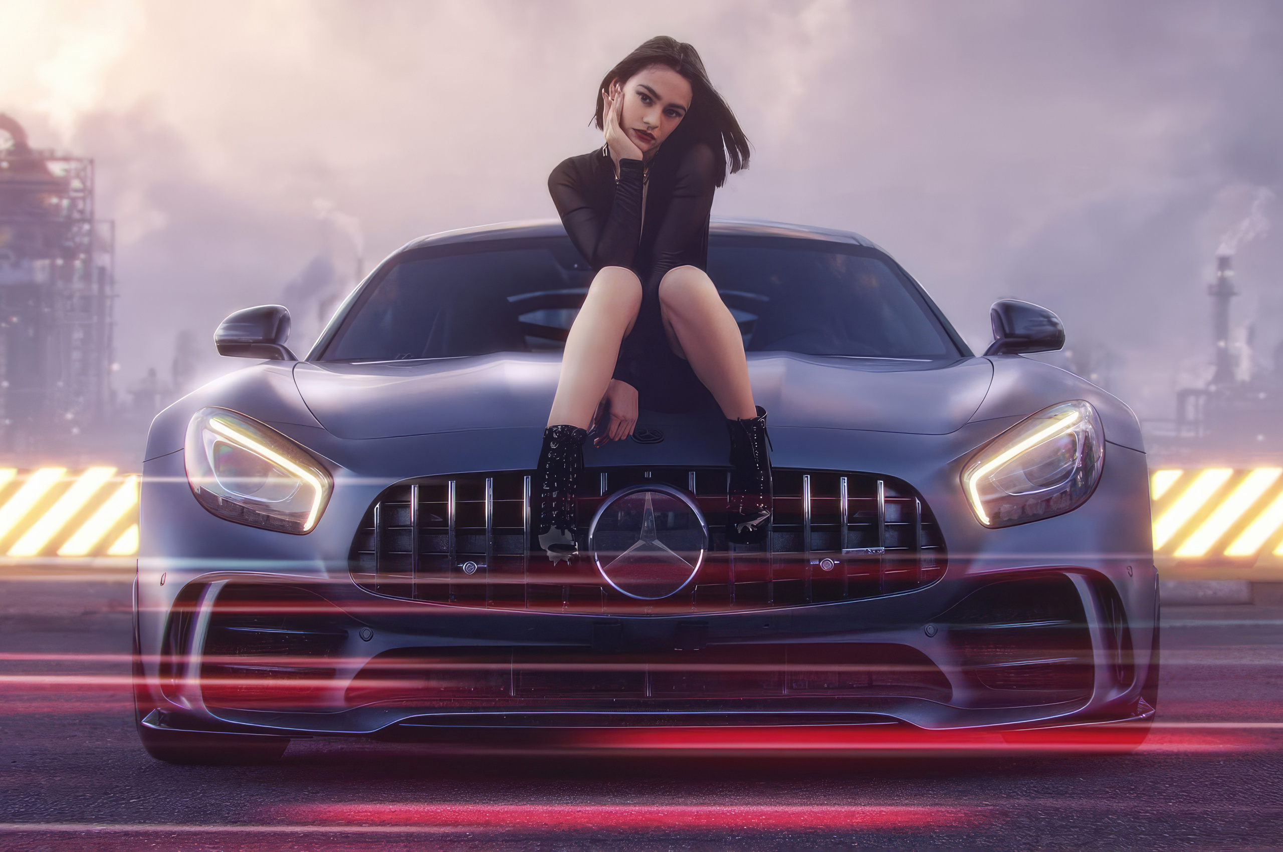 Viral Videos: Blonde Girl & Her Mercedes - ngkbvrh
