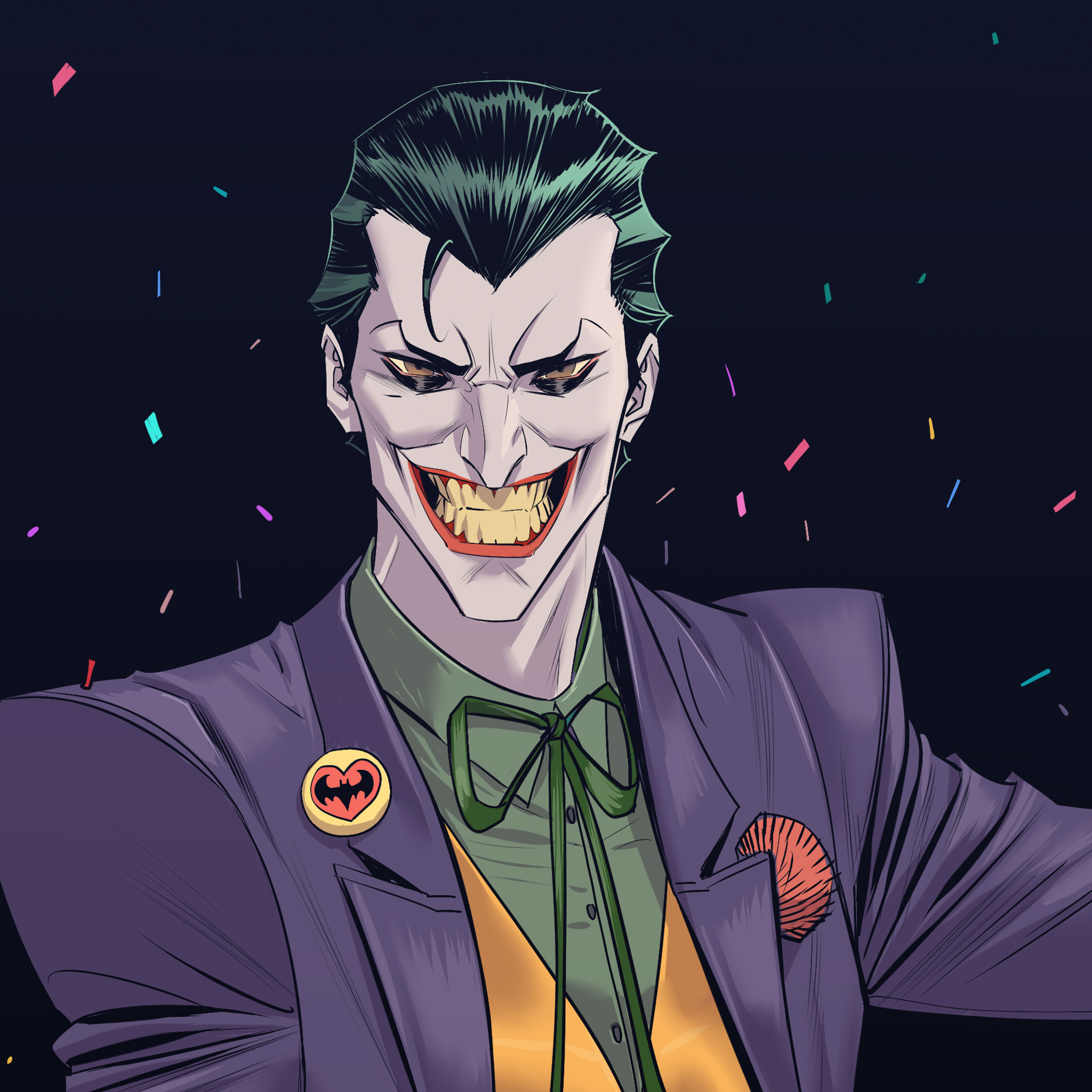 2048x2048 Cool Joker Ipad Air HD 4k Wallpapers, Images, Backgrounds