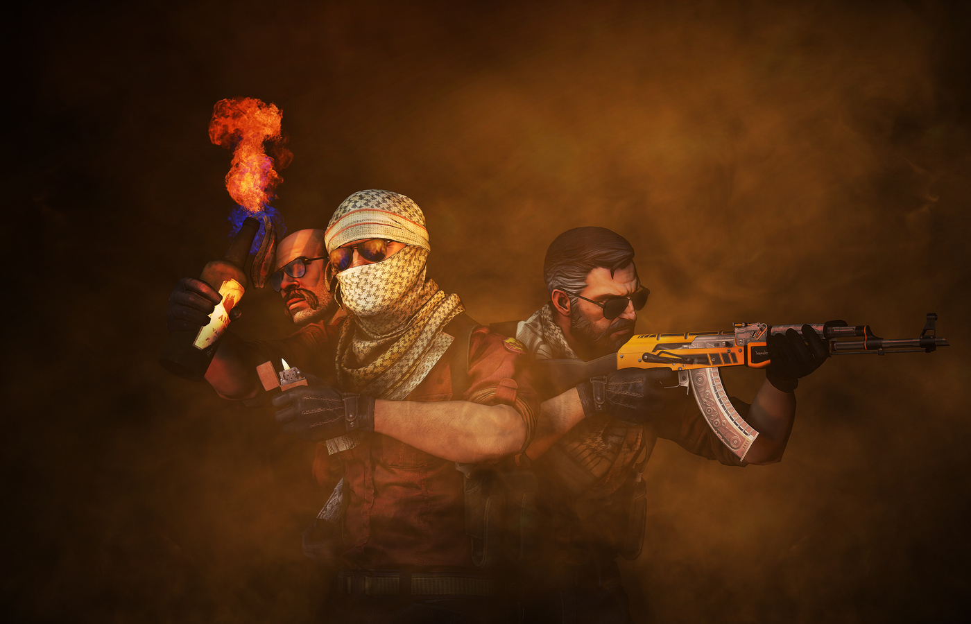 Counter Strike Game Art 4k Wallpaper In 1400x900 Resolution