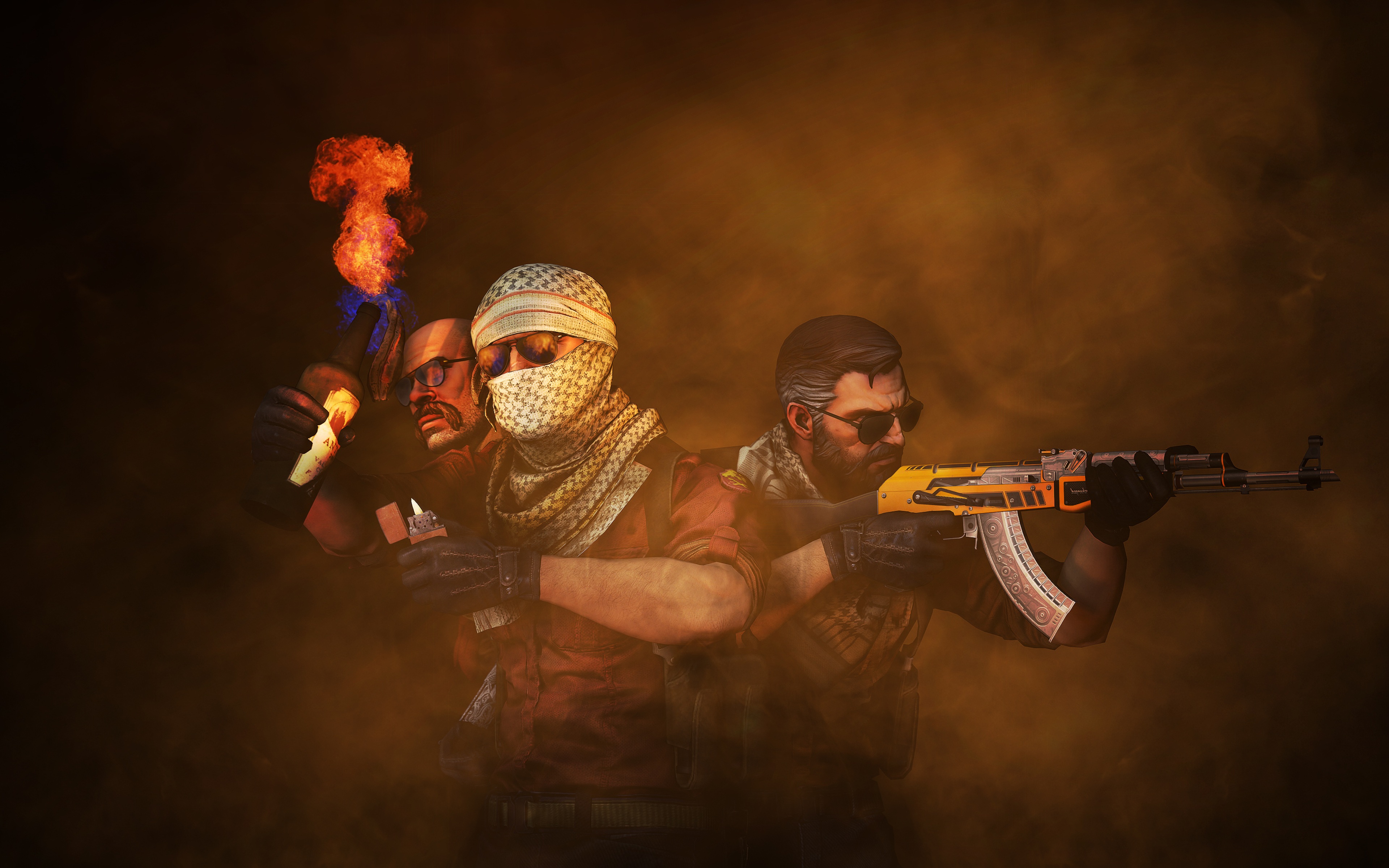 Counter Strike Game Art 4k Wallpaper In 3840x2400 Resolution
