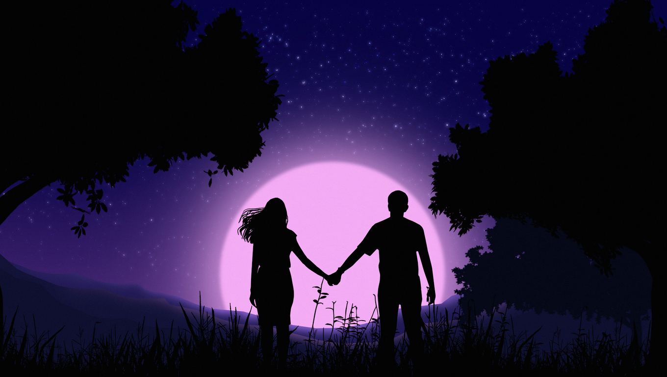 1360x768 Couple Holding Hands Vector Art 4k Laptop HD HD 4k Wallpapers,  Images, Backgrounds, Photos and Pictures