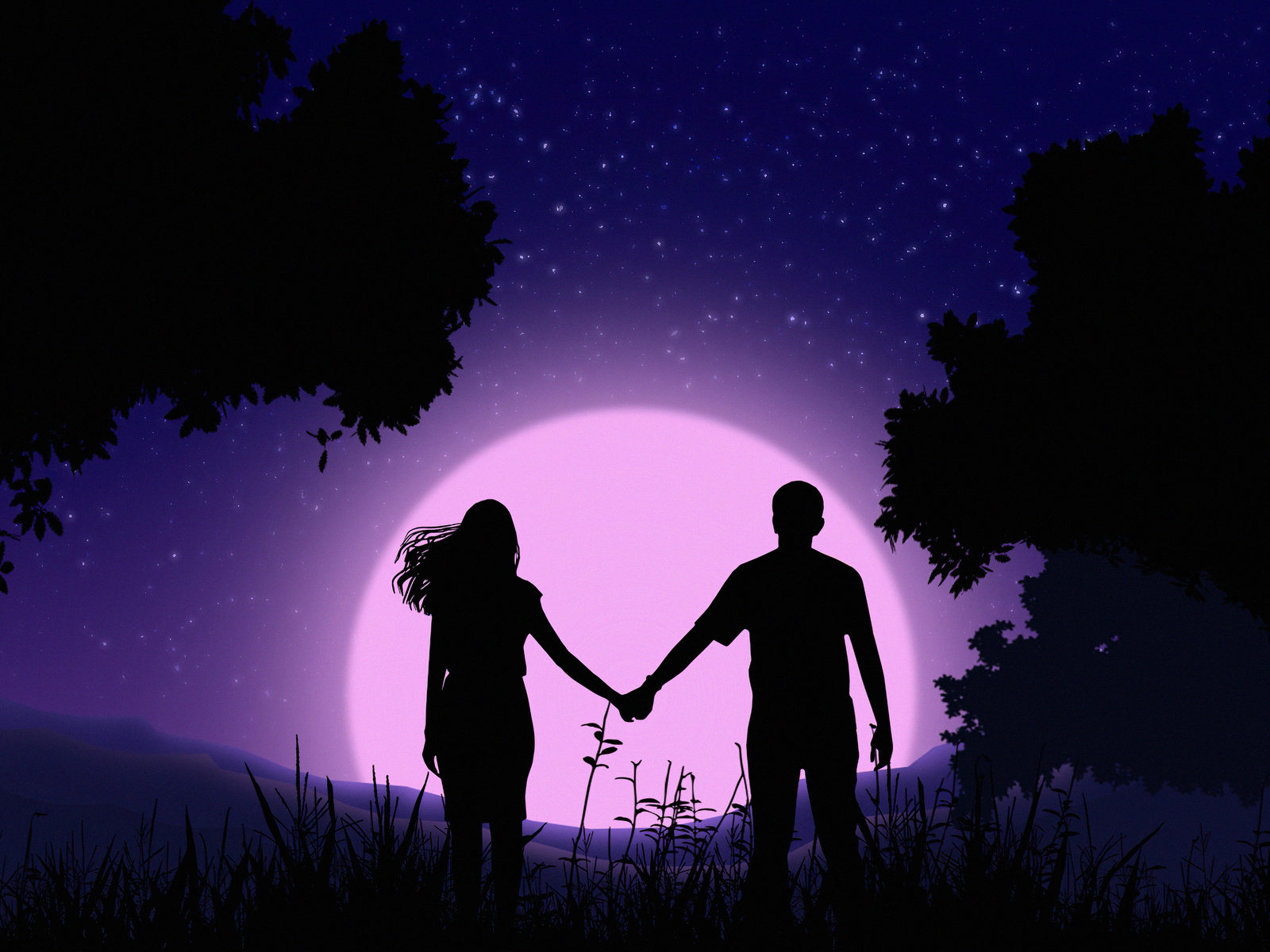 1600x1200 Couple Holding Hands Vector Art 4k Wallpaper,1600x1200 ...