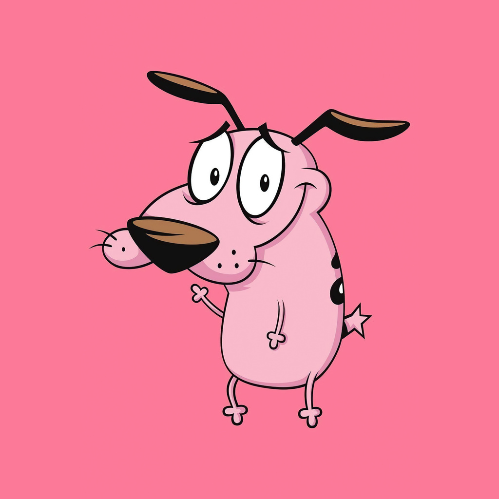 1024x1024 Courage The Cowardly Dog Minimal 4k 1024x1024 Resolution HD ...