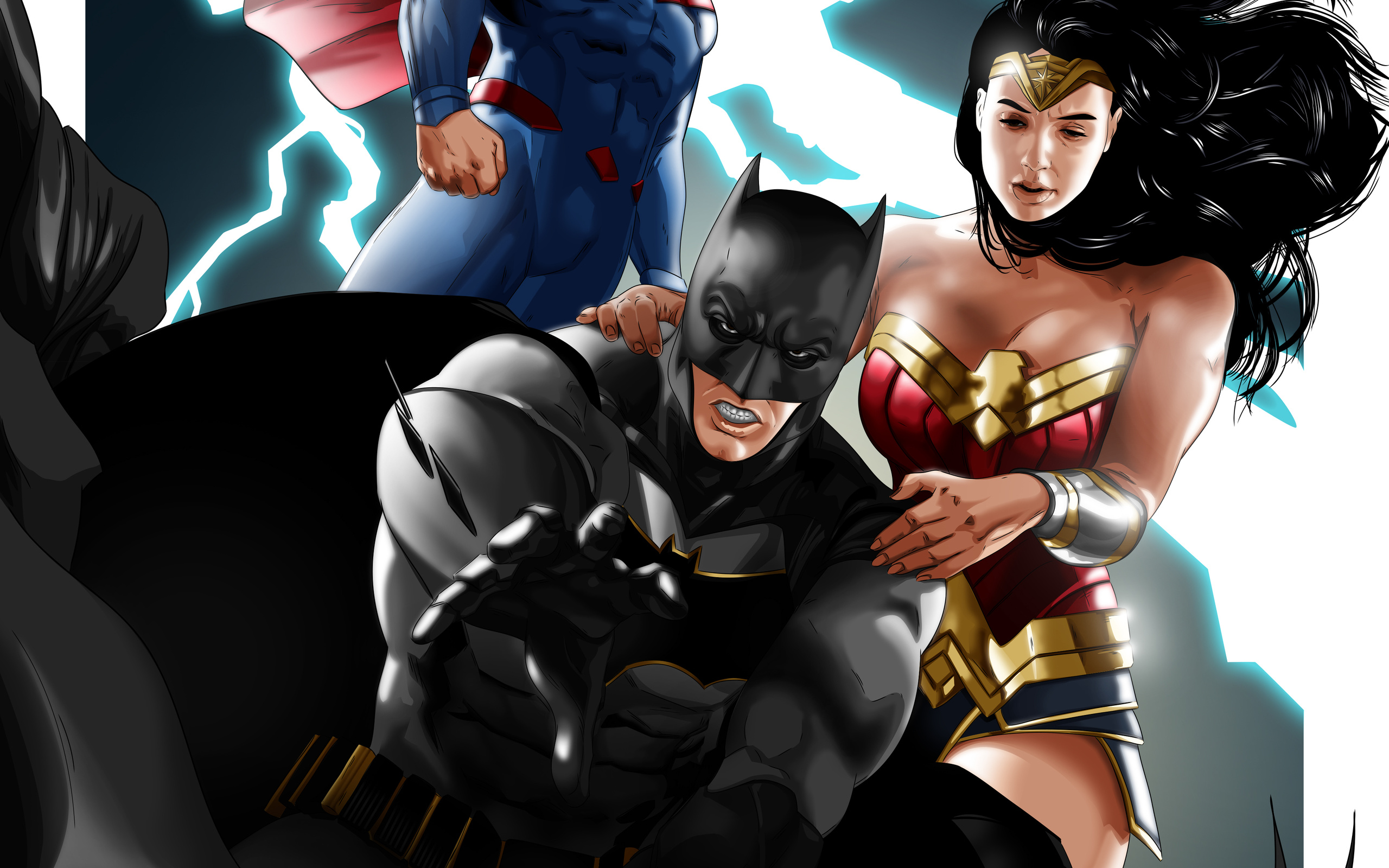Batman and wonder woman fan art