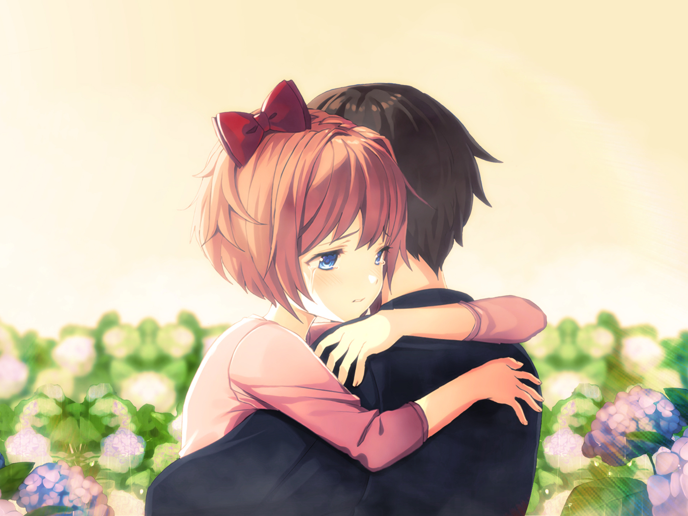 1400x1050 Cute Anime Couple Hug 1400x1050 Resolution HD 4k Wallpapers,  Images, Backgrounds, Photos and Pictures
